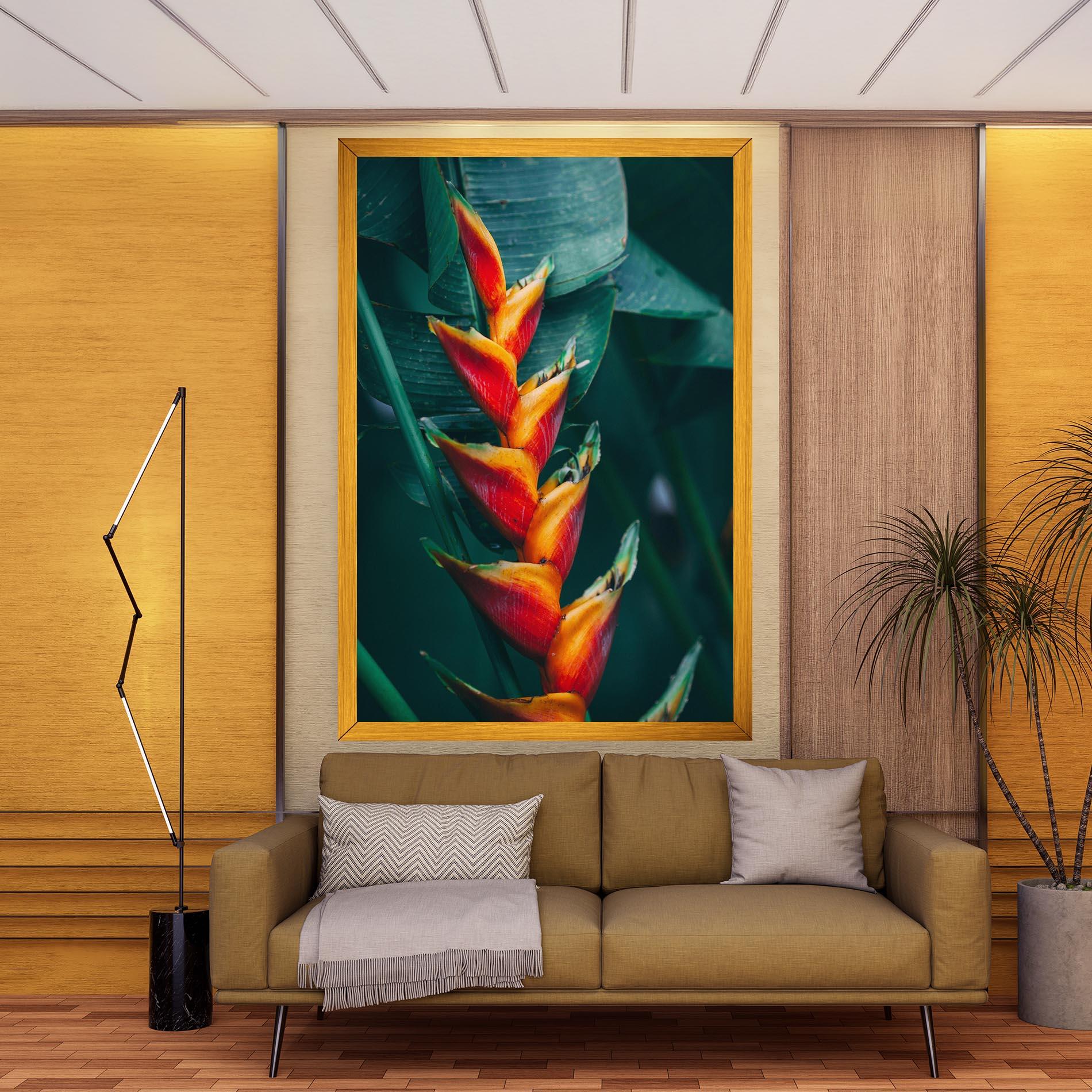 Leinwandbild Red Orange Exotic mockup 9