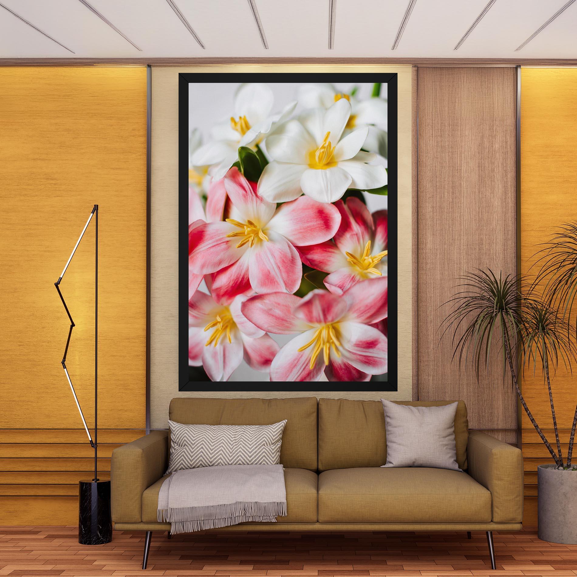 Leinwandbild Beautiful Exotic Flower mockup 9