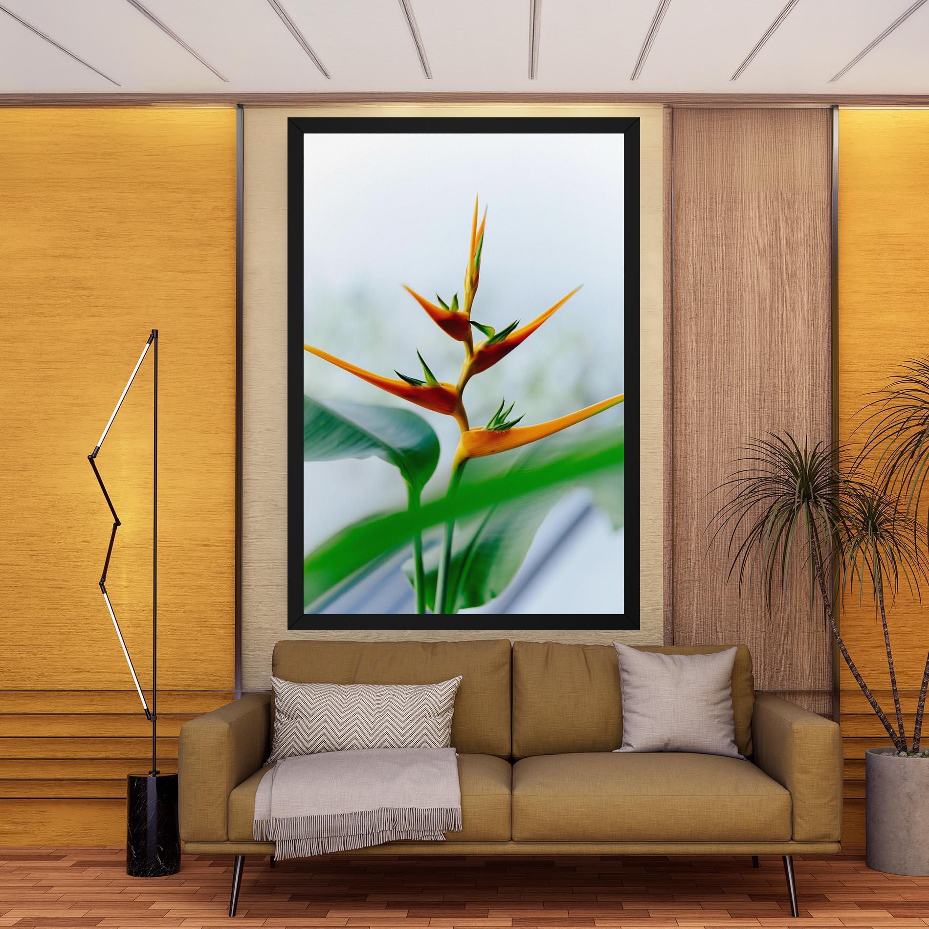 Leinwandbild Exotic Orange Green mockup 9