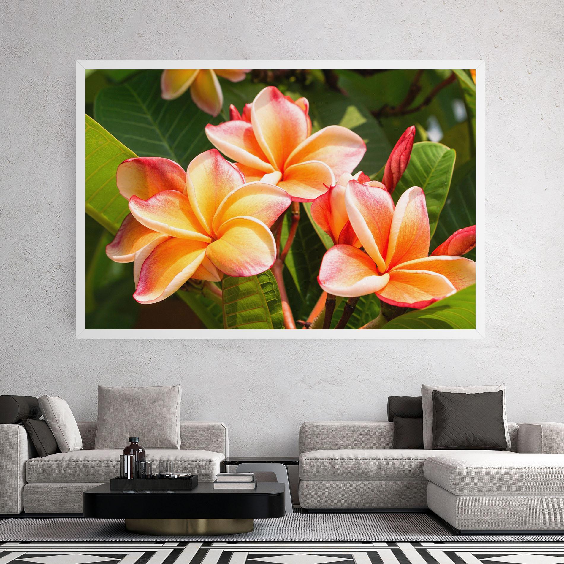 Leinwandbild Pretty Plumeria mockup 2
