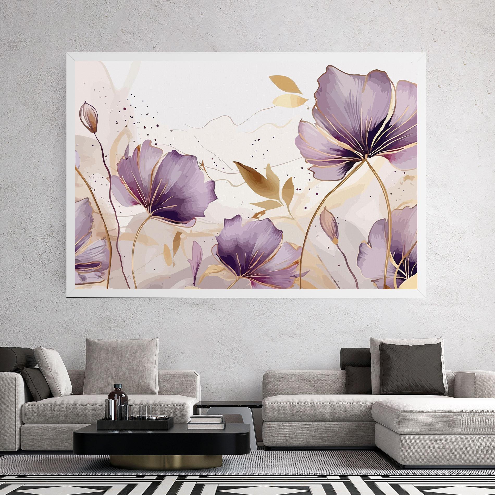 Leinwandbild Purple Gold Exotic mockup 2