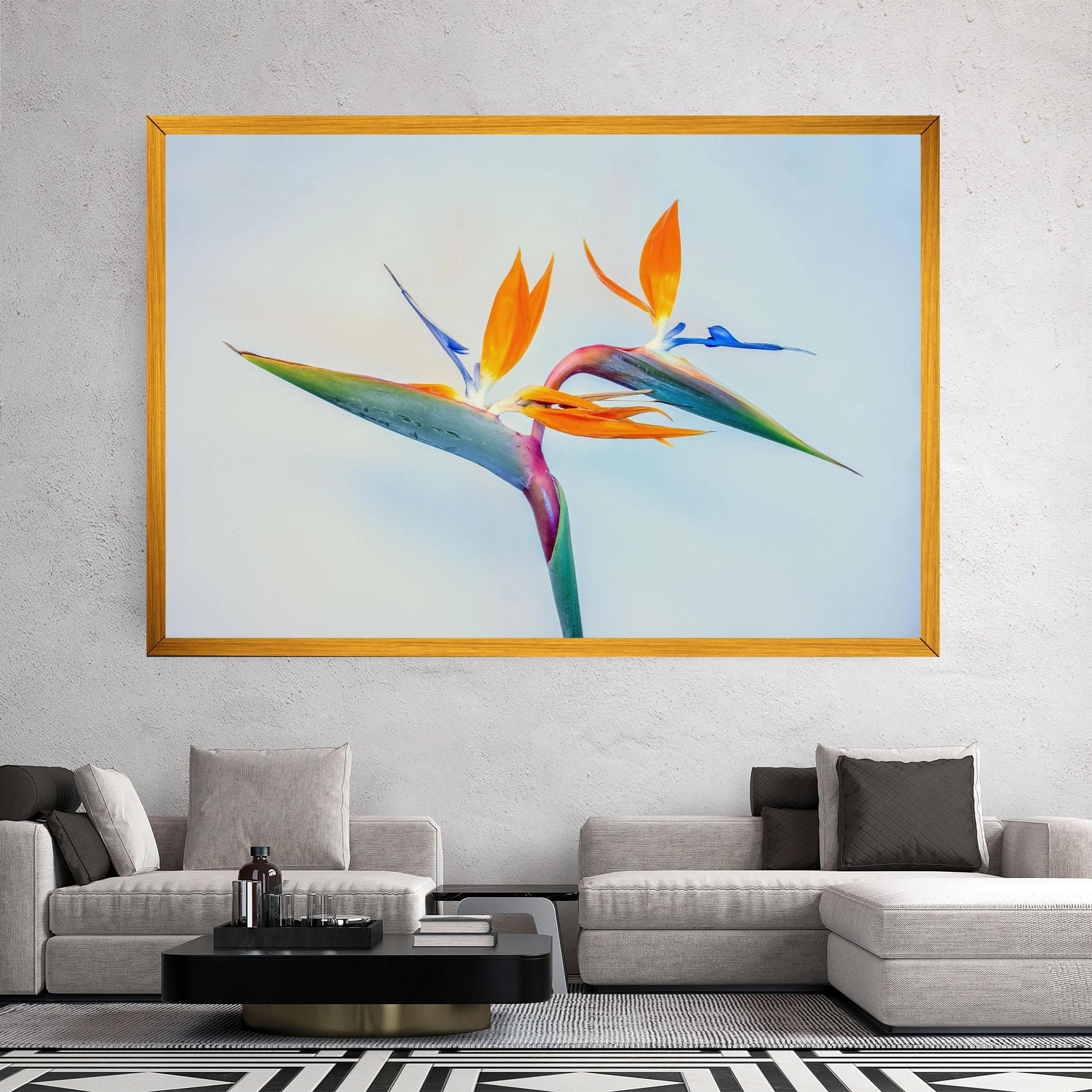 Leinwandbild Green Orange Exotic mockup 2