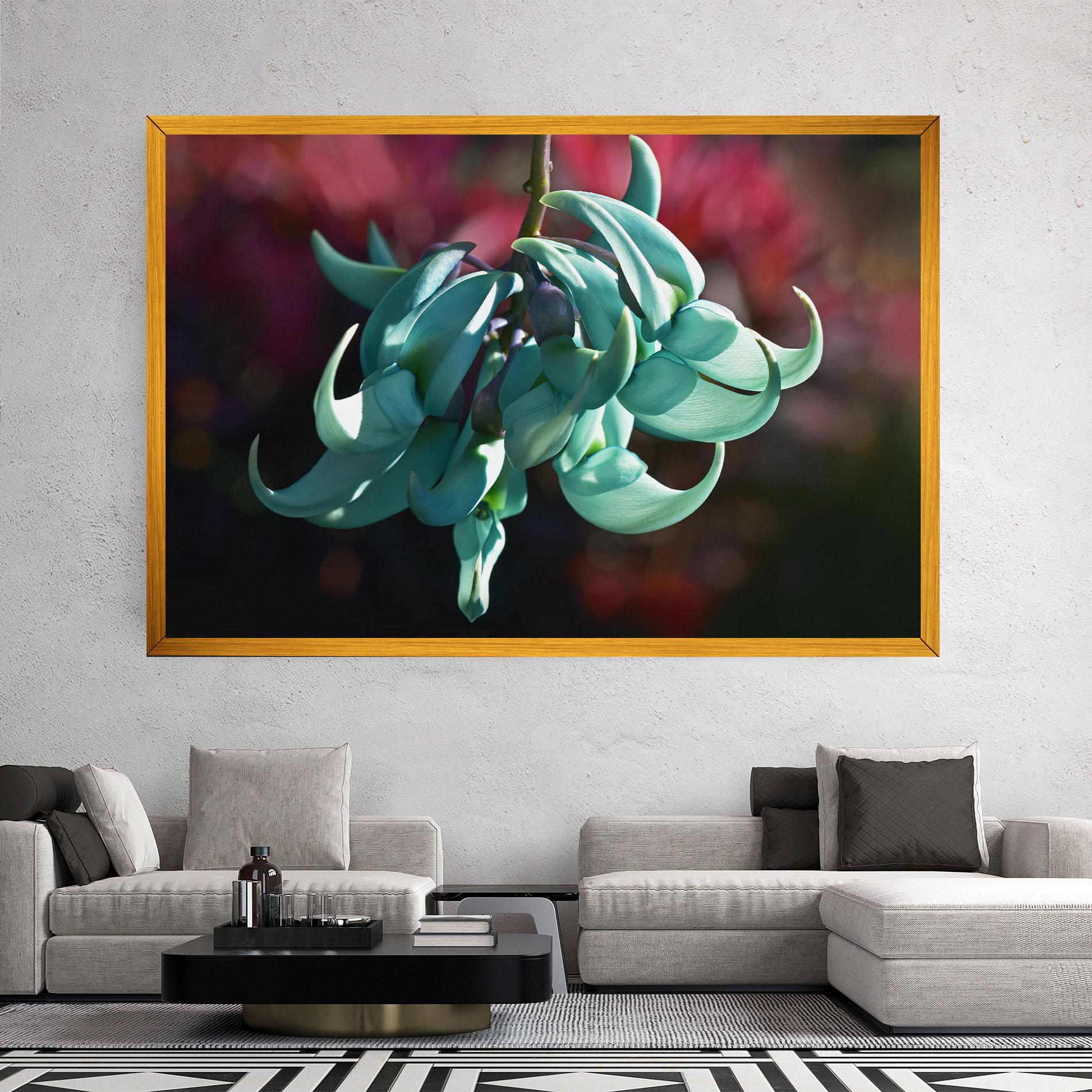 Leinwandbild Pastel Green Plant mockup 2