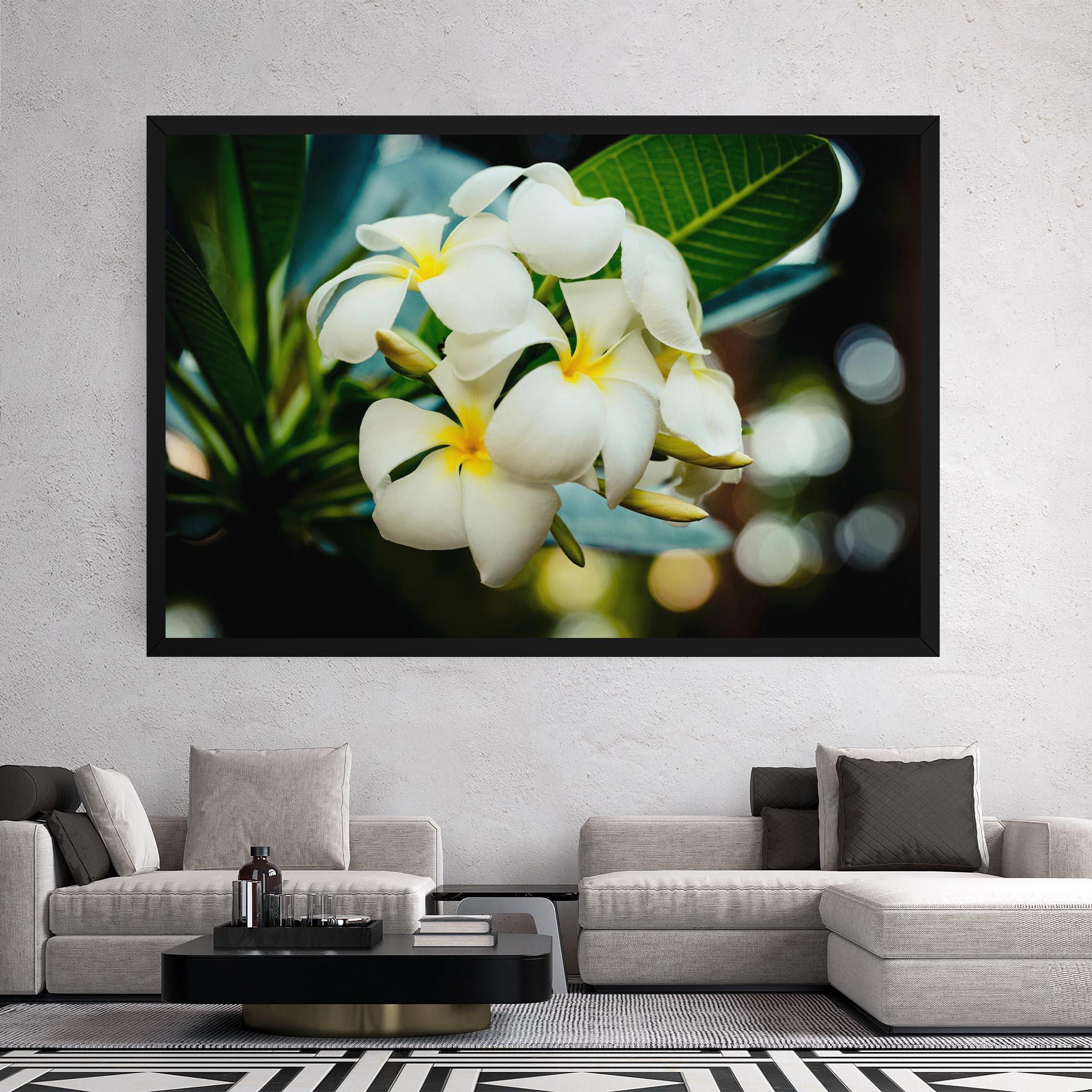 Leinwandbild Beautiful White Exotic mockup 2