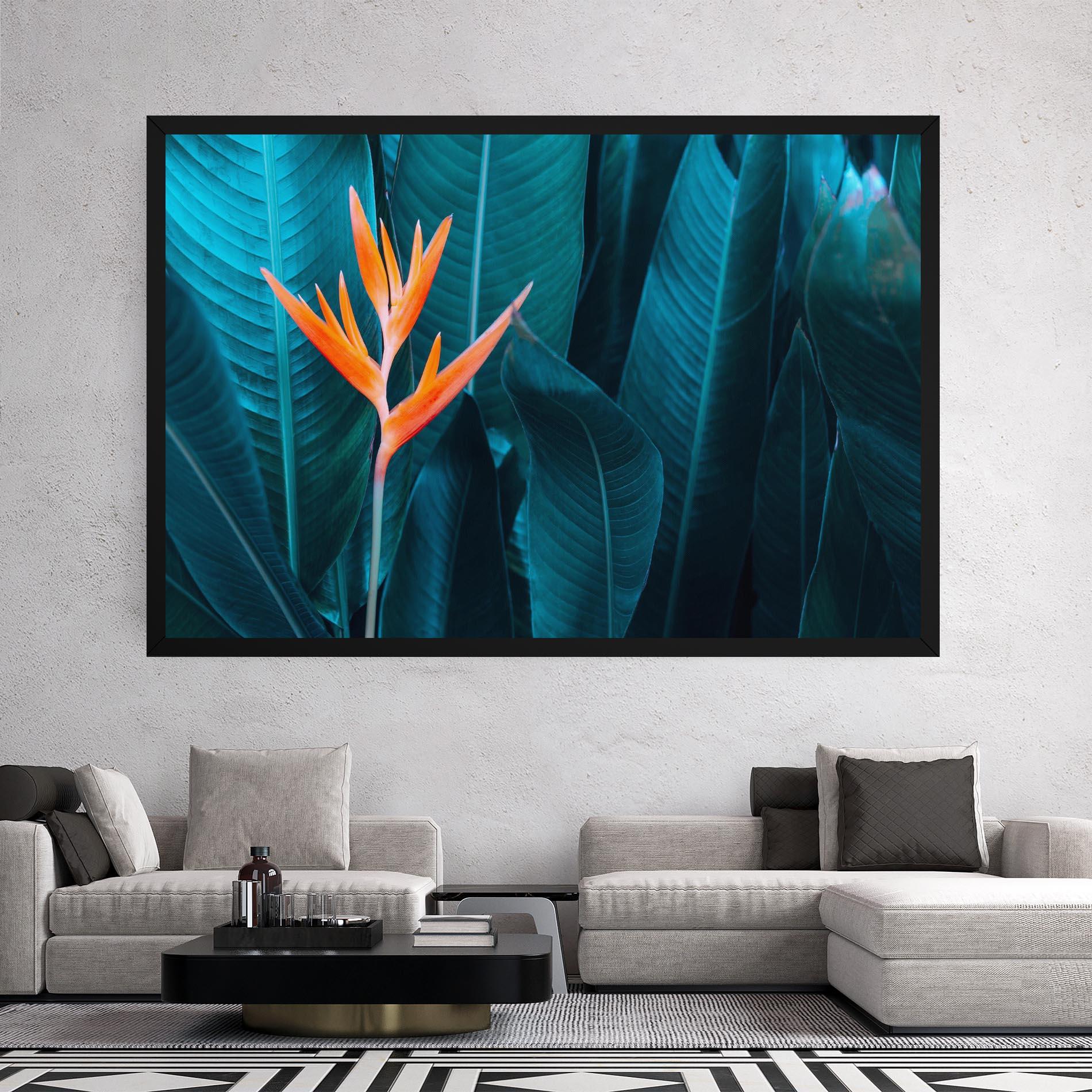 Leinwandbild Orange Green Exotic mockup 2