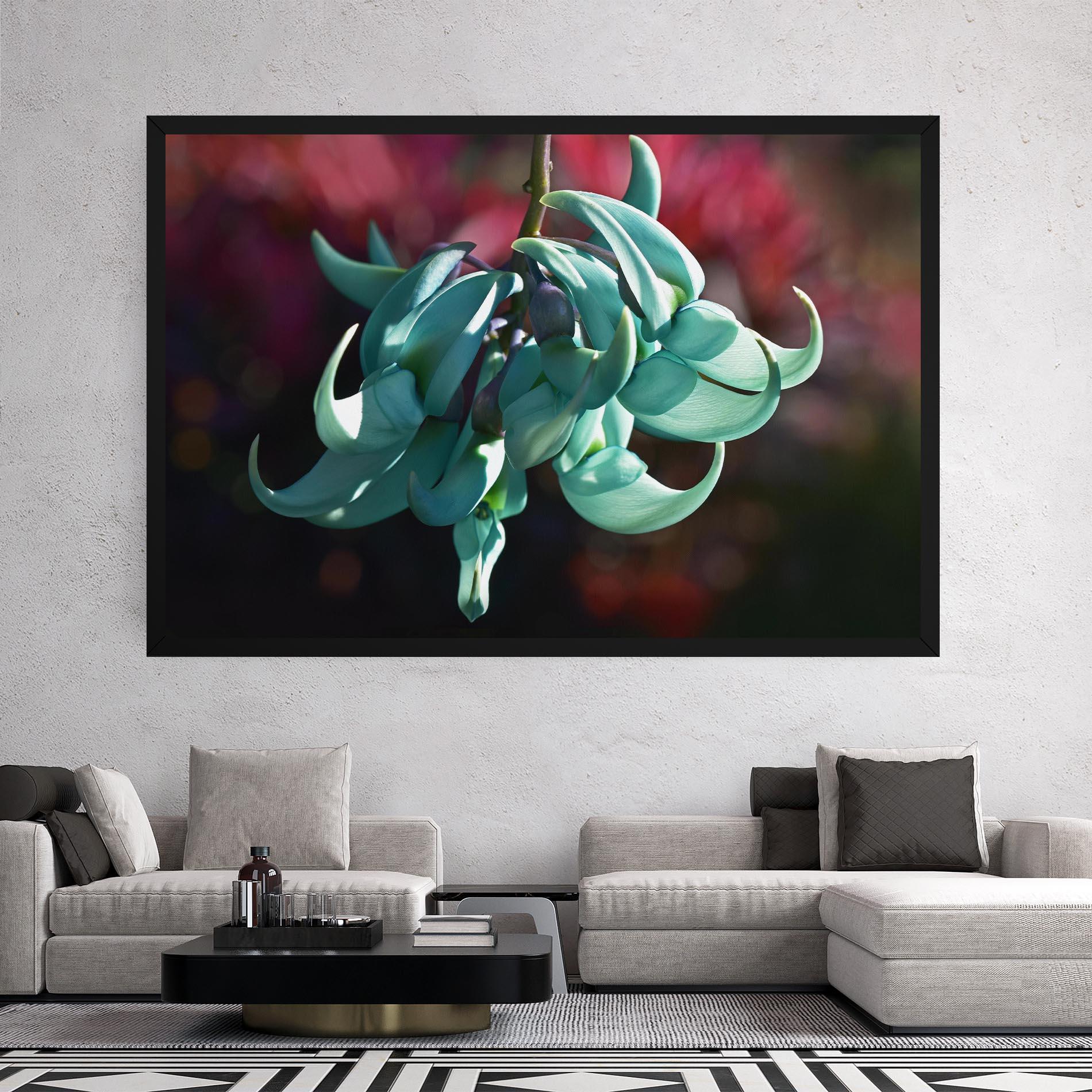 Leinwandbild Pastel Green Plant mockup 2