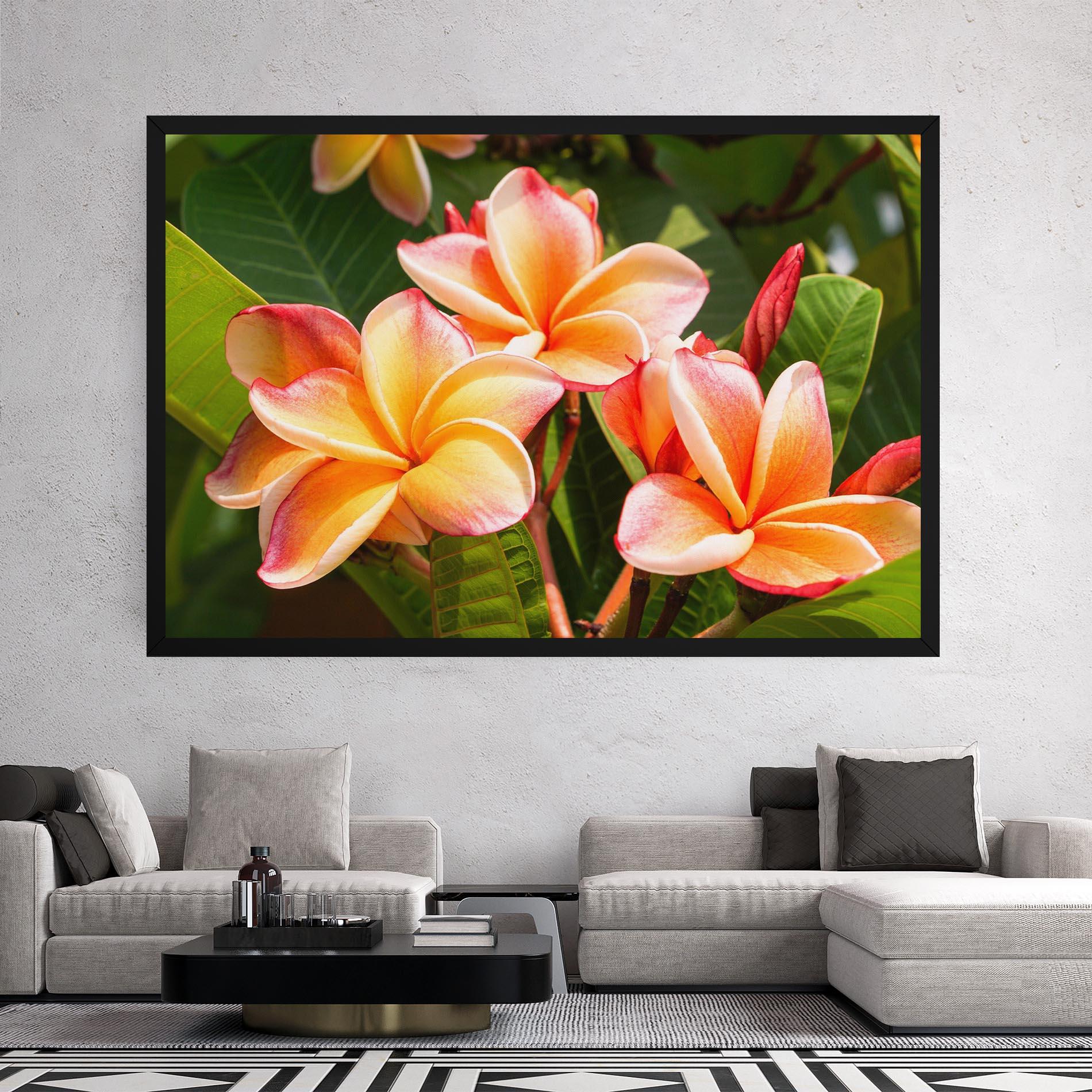 Leinwandbild Pretty Plumeria mockup 2