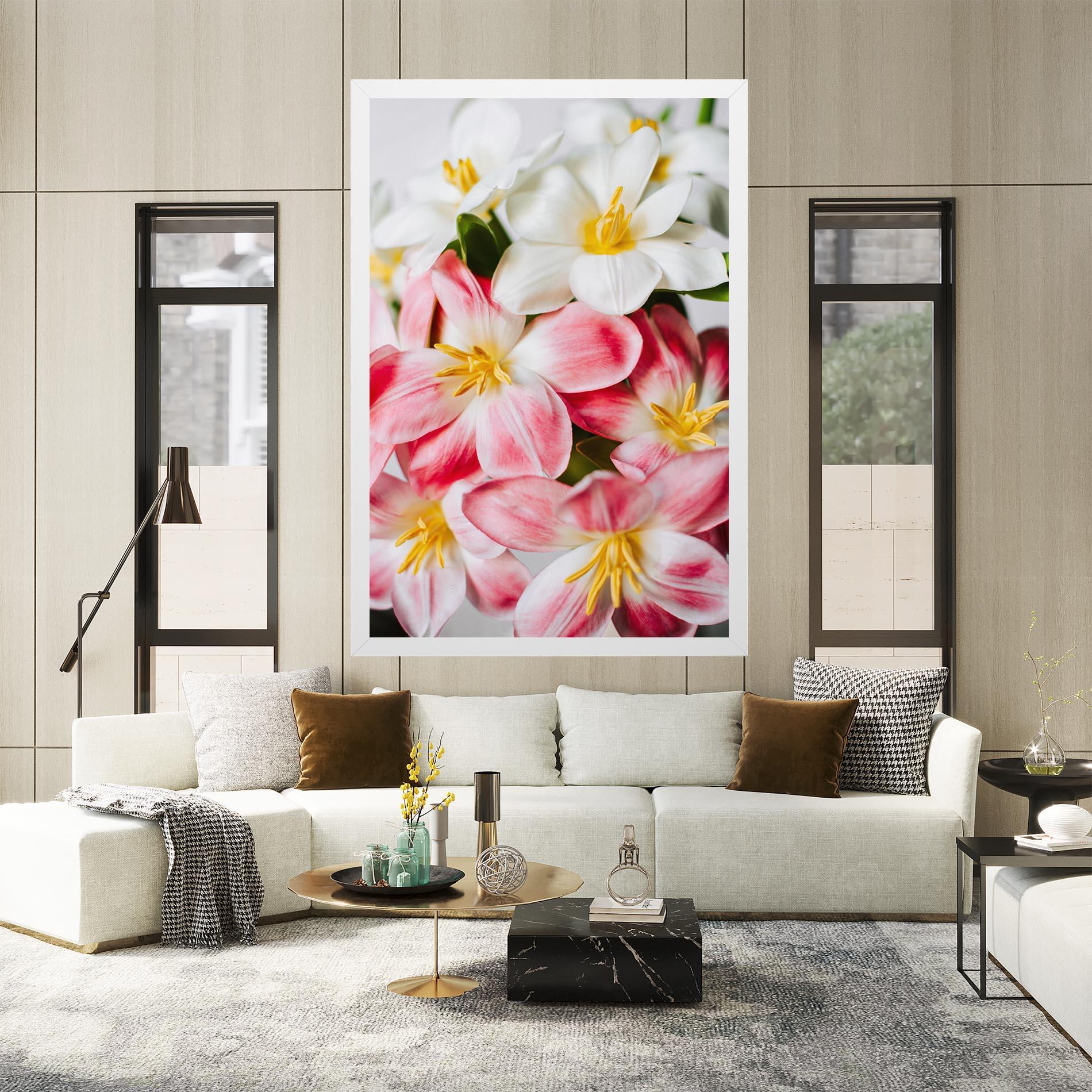 Leinwandbild Beautiful Exotic Flower mockup 2