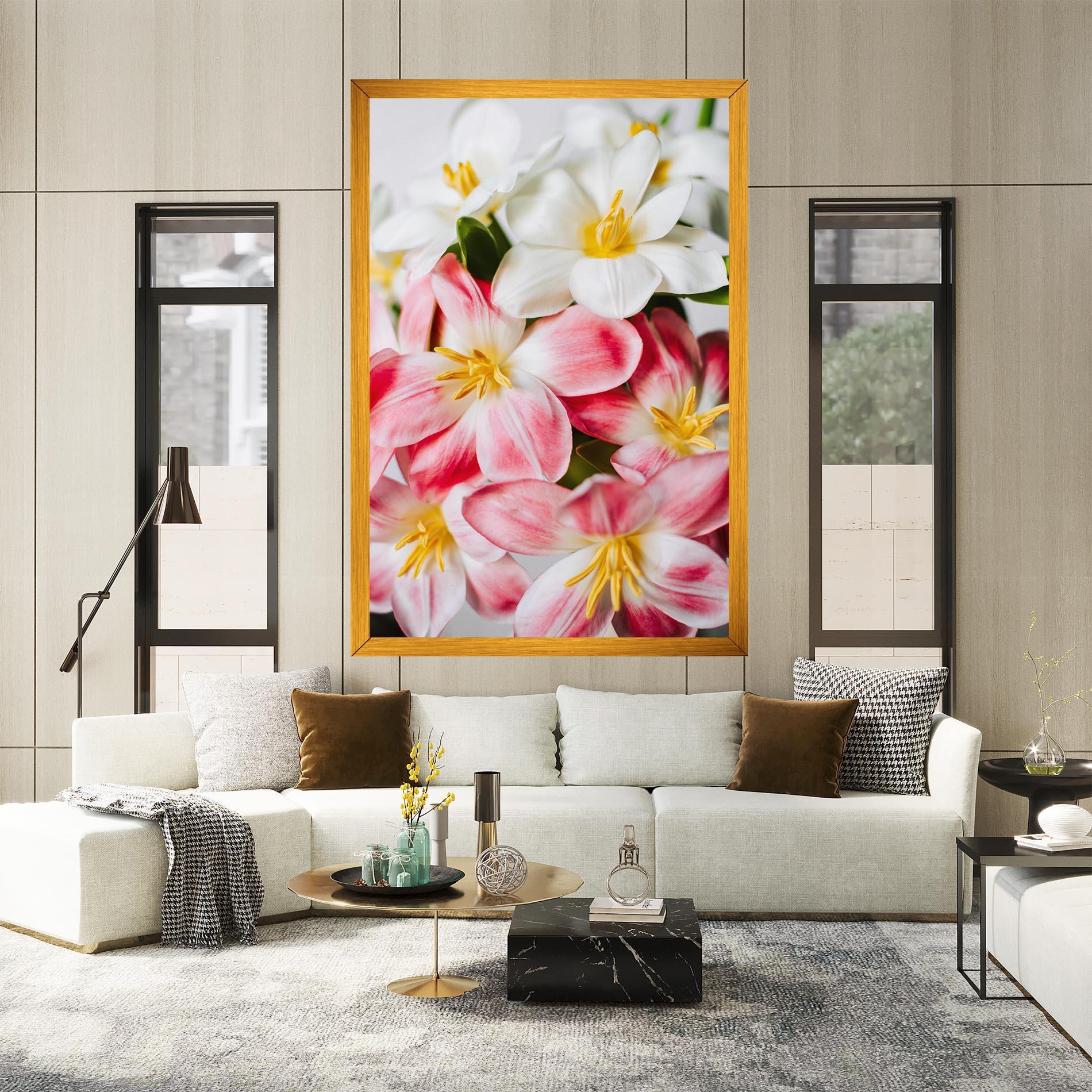 Leinwandbild Beautiful Exotic Flower mockup 2