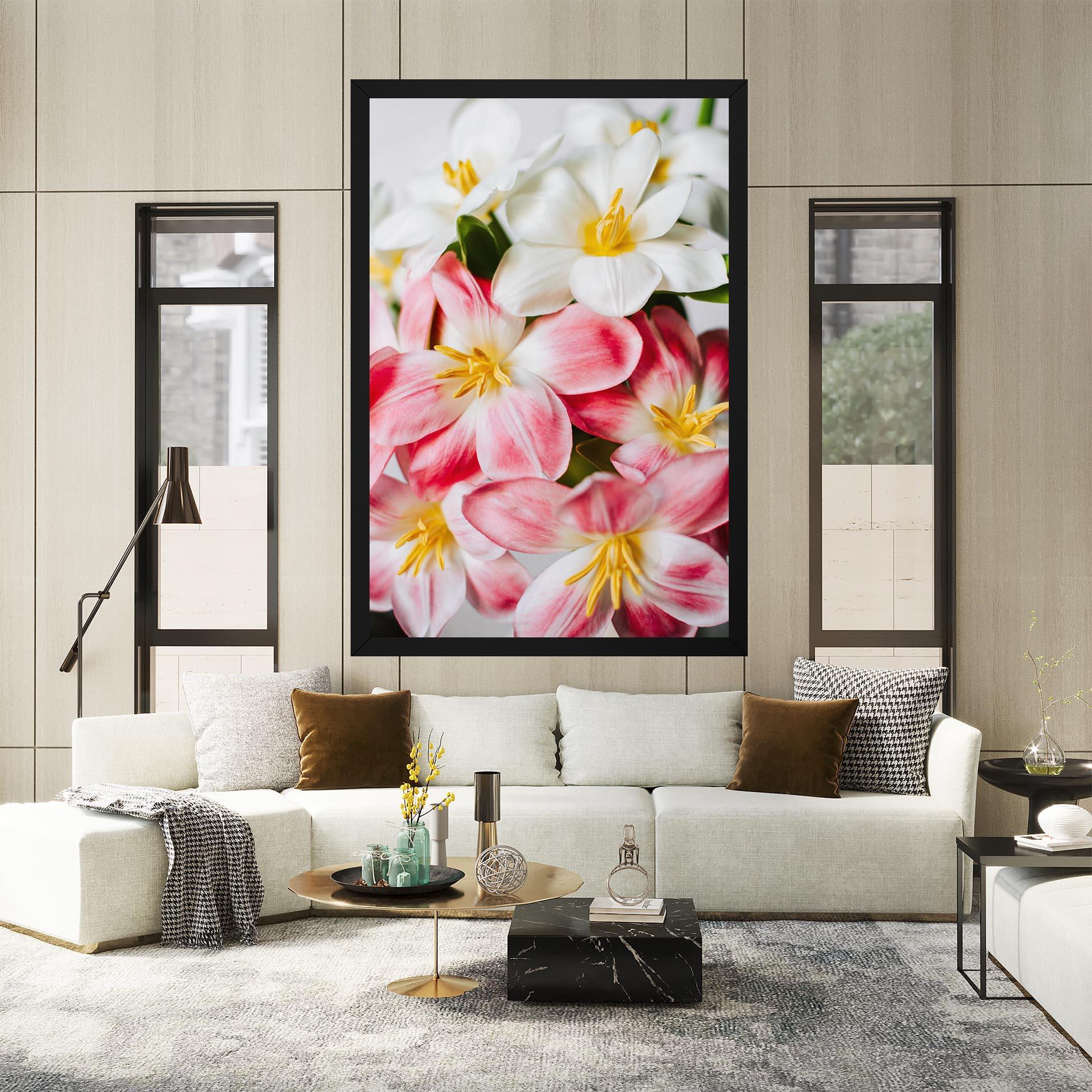 Leinwandbild Beautiful Exotic Flower mockup 2