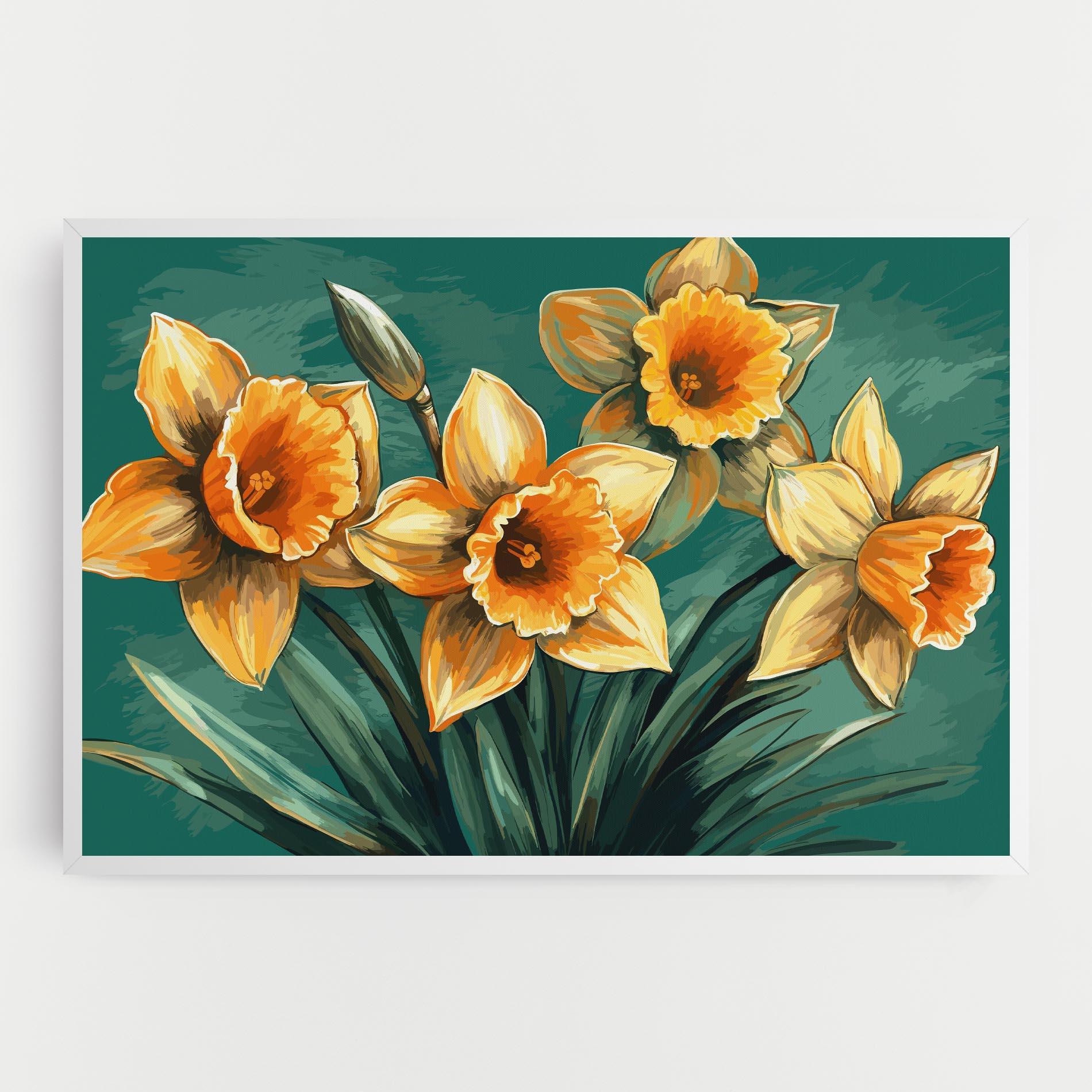 Leinwandbild Yellow Wild Flower mockup 0