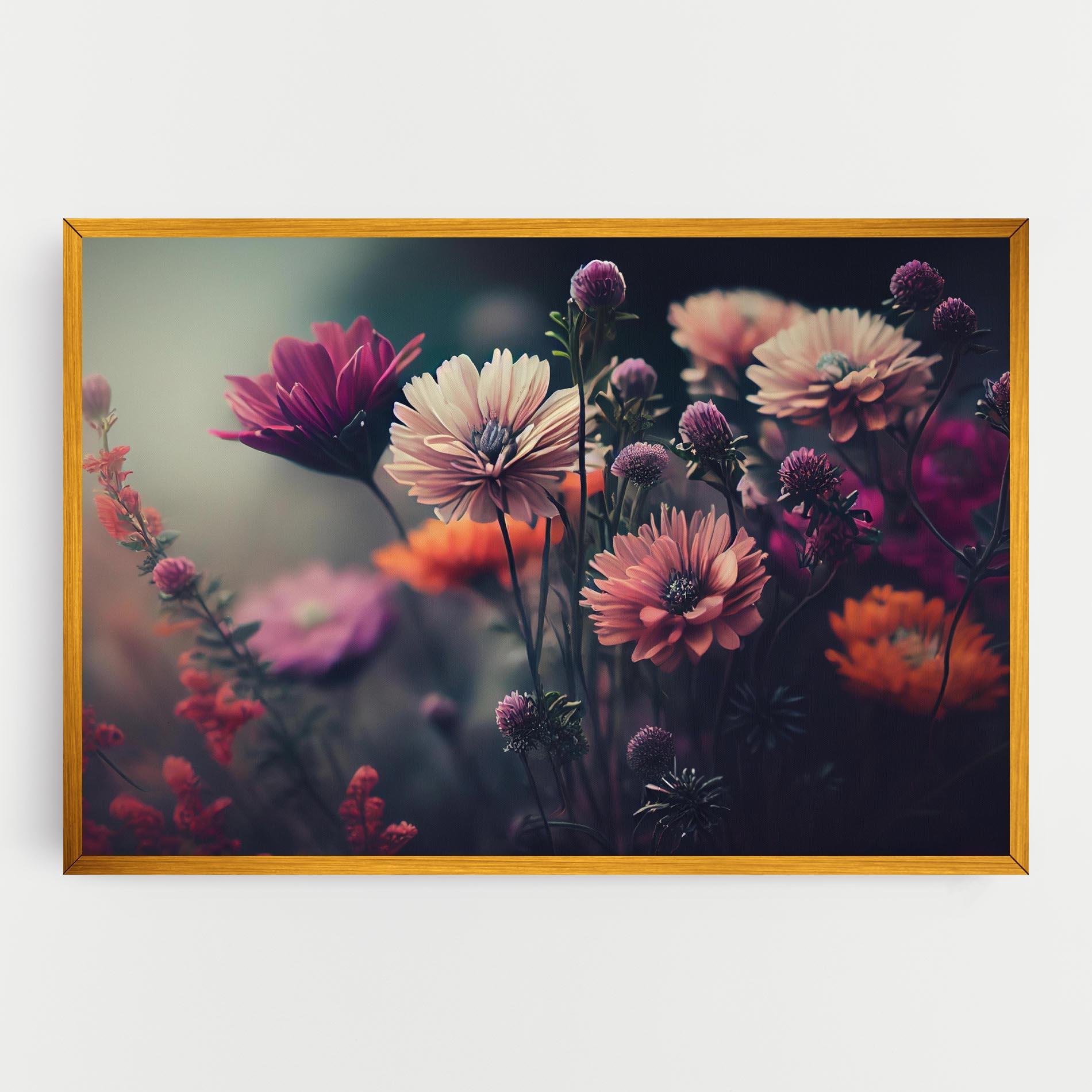 Leinwandbild Beautiful Flower Garden mockup 0