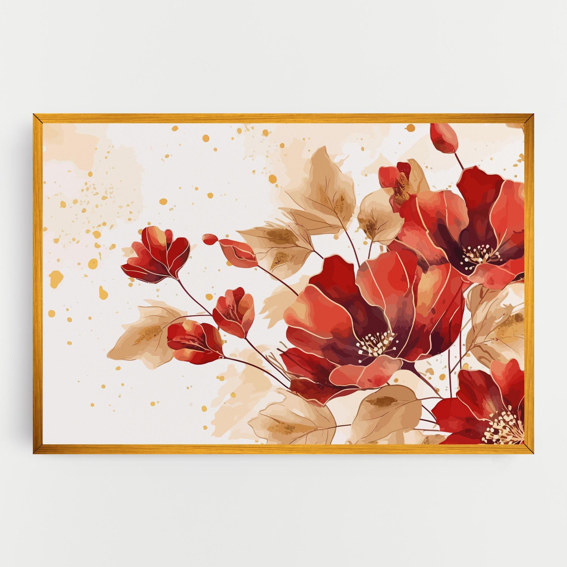 Leinwandbild Red Wild Gold mockup 0