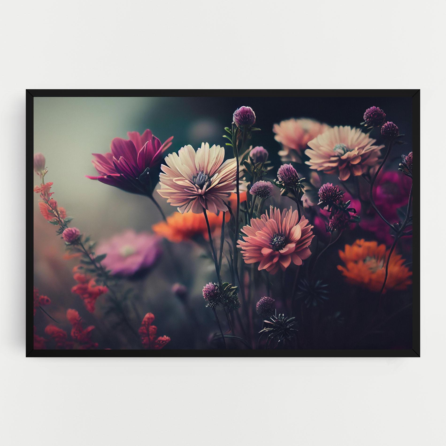 Leinwandbild Beautiful Flower Garden mockup 0