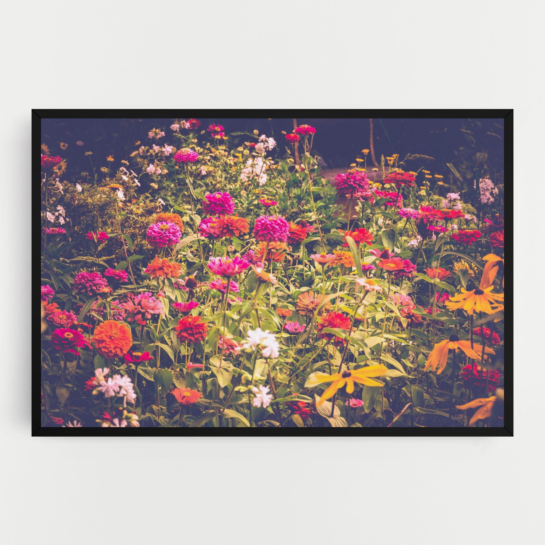 Leinwandbild Colorful Wild Field mockup 0