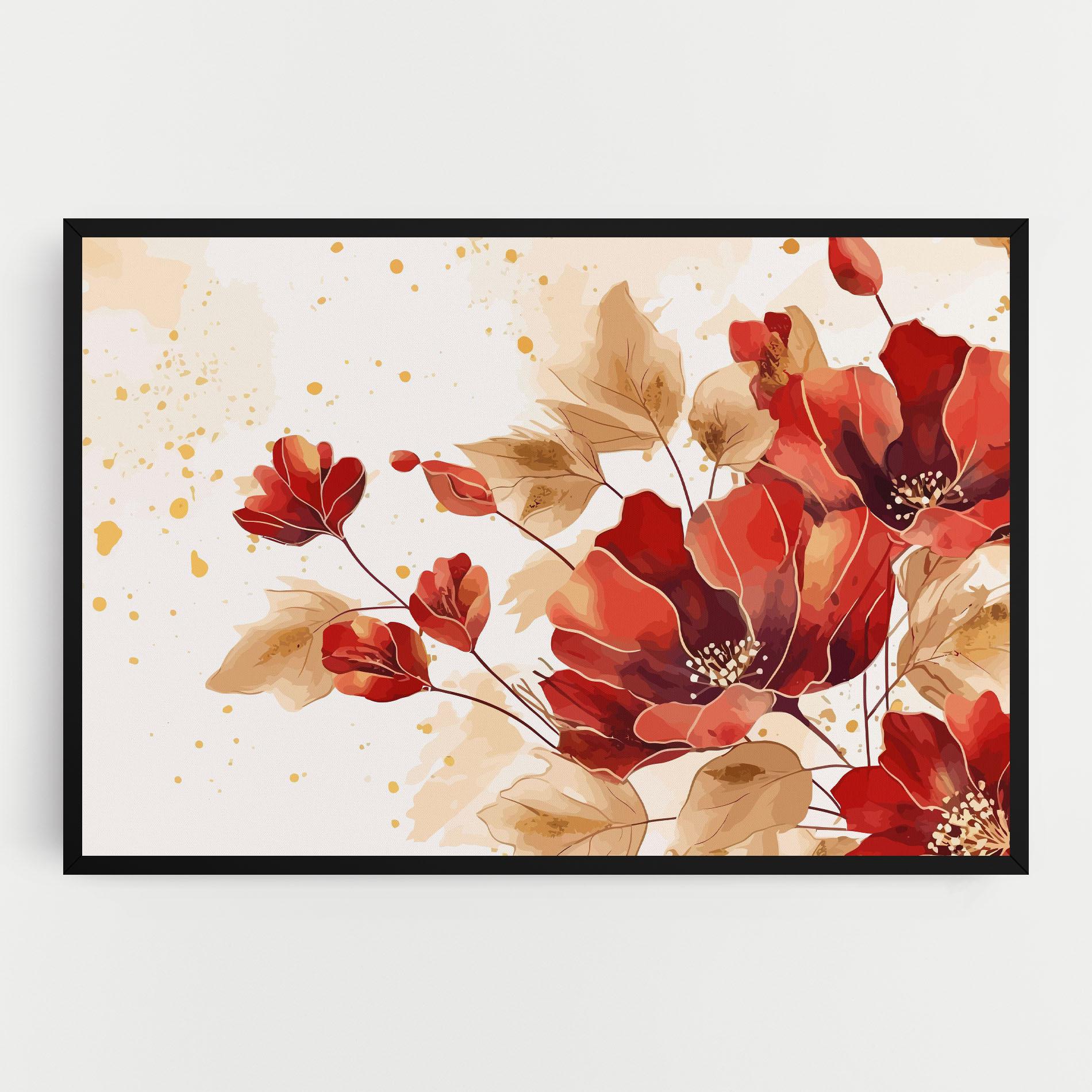 Leinwandbild Red Wild Gold mockup 0