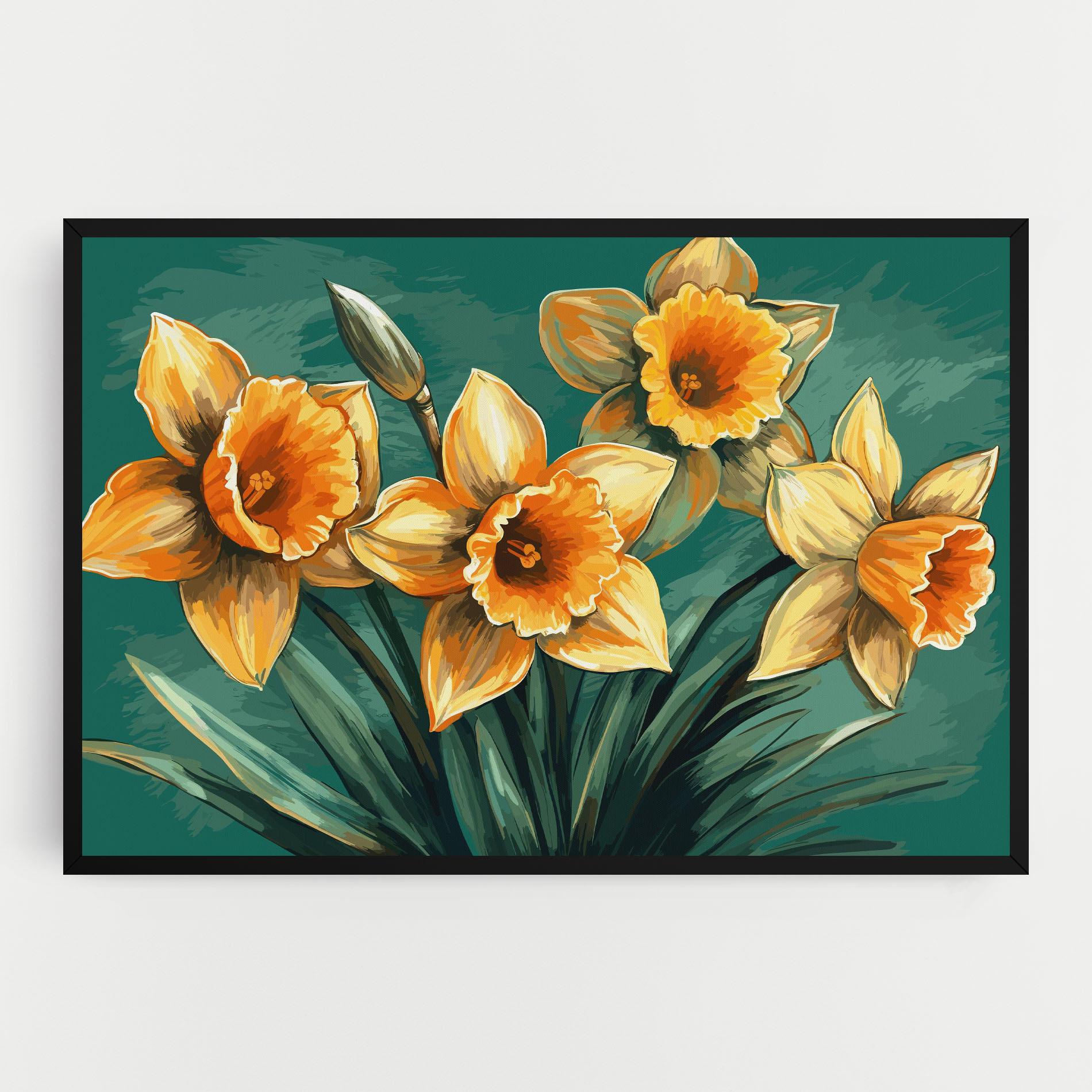 Leinwandbild Yellow Wild Flower mockup 0