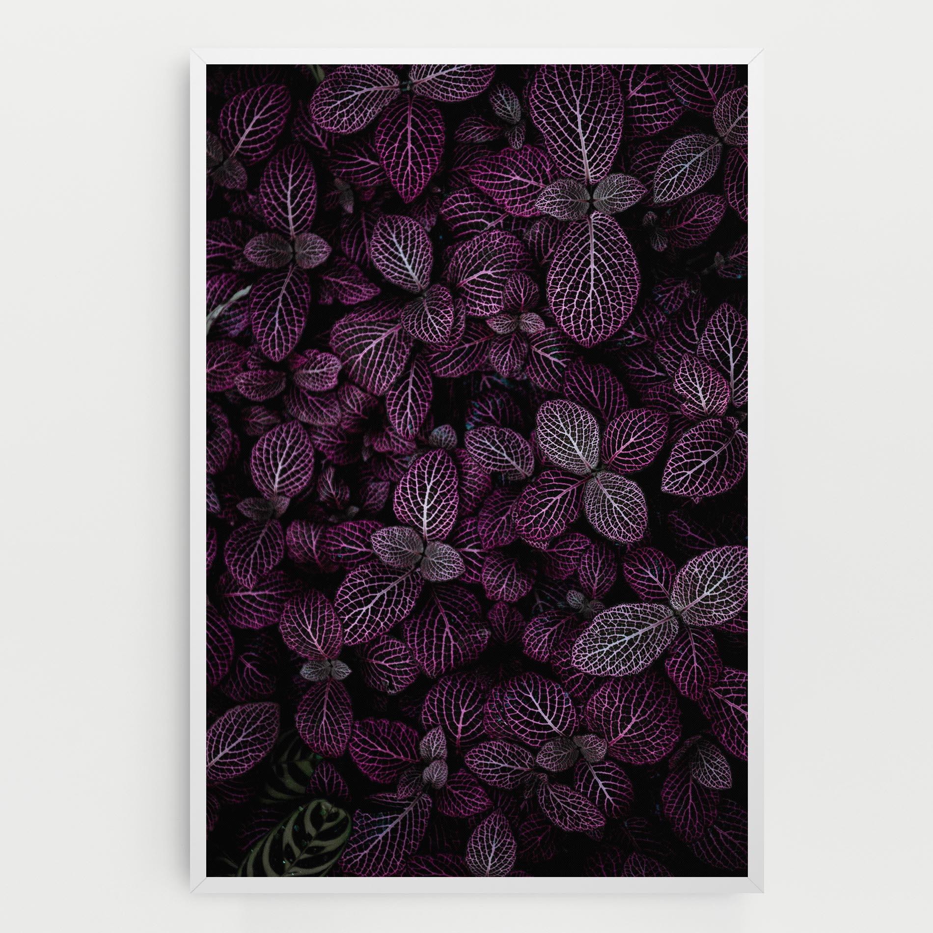 Leinwandbild Purple Leaves mockup 0