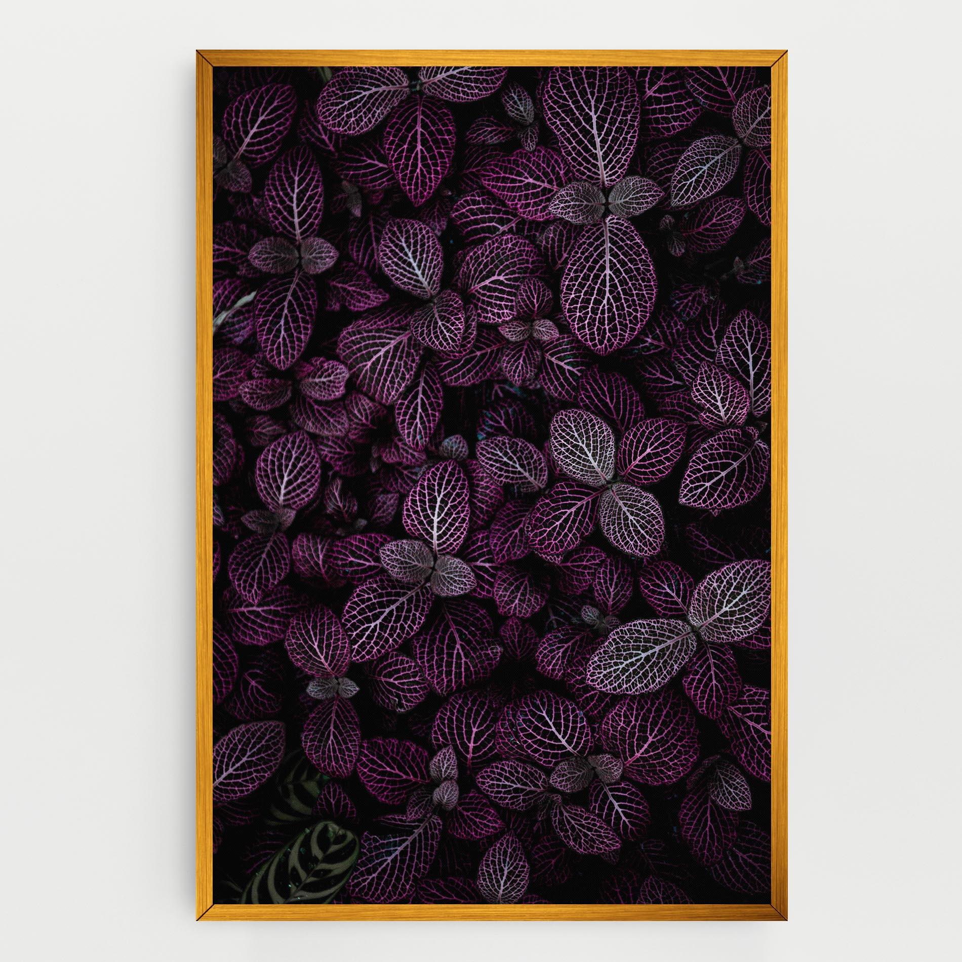 Leinwandbild Purple Leaves mockup 0