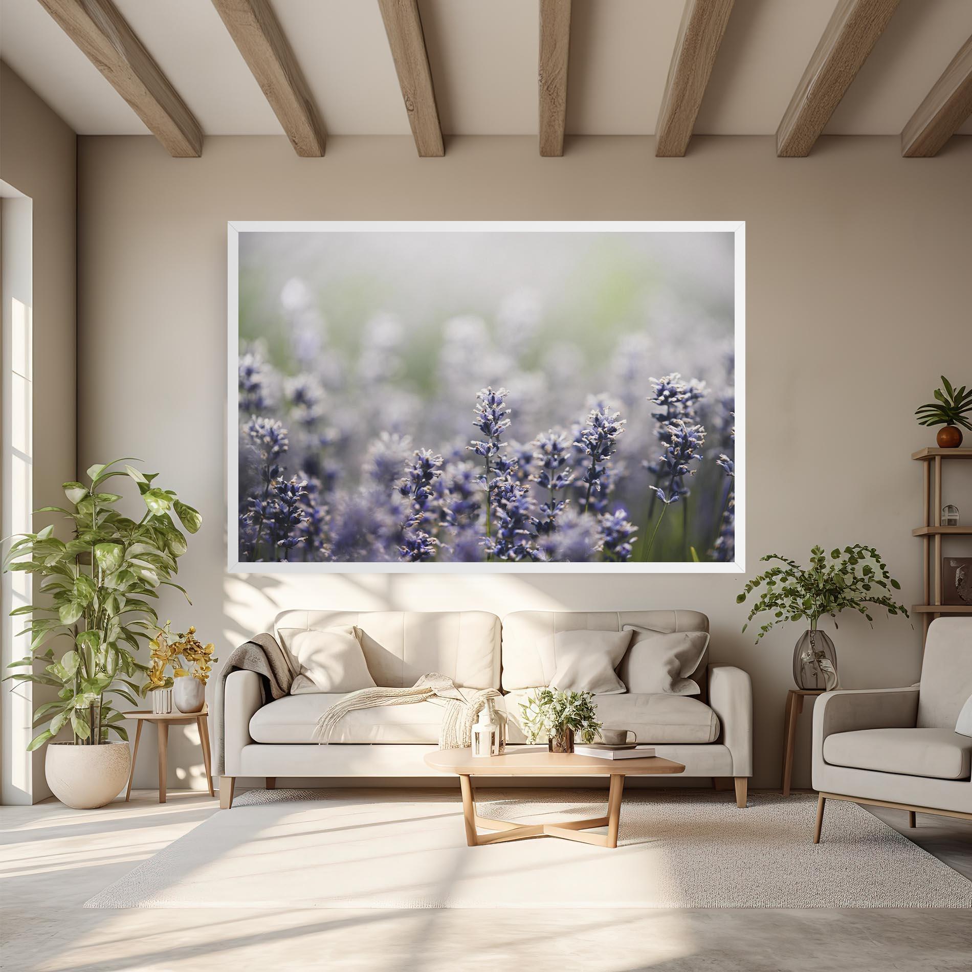 Leinwandbild White Purple Wild mockup 6