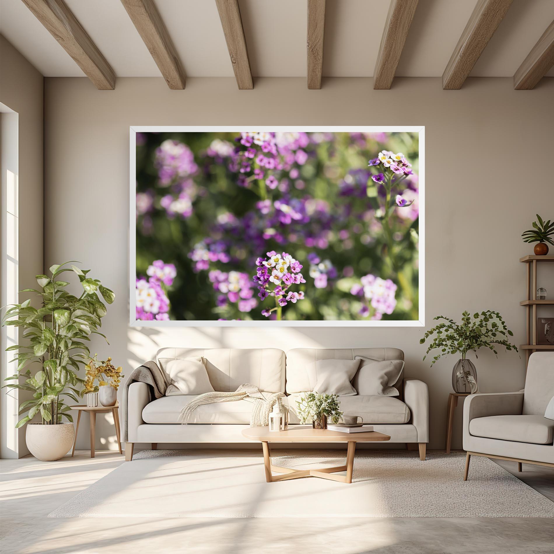 Leinwandbild Wild Purple Field mockup 6