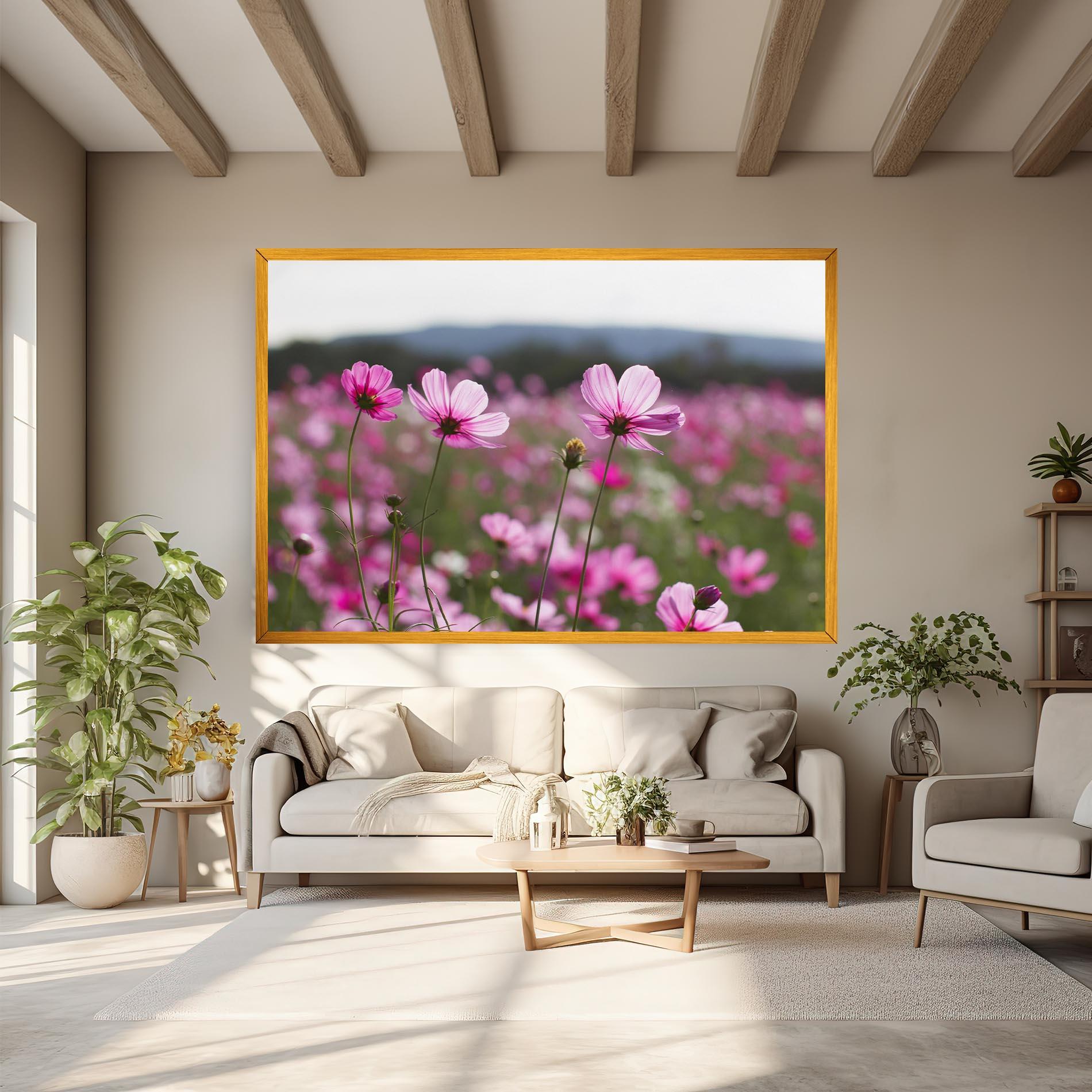Leinwandbild Cosmos Flower mockup 6
