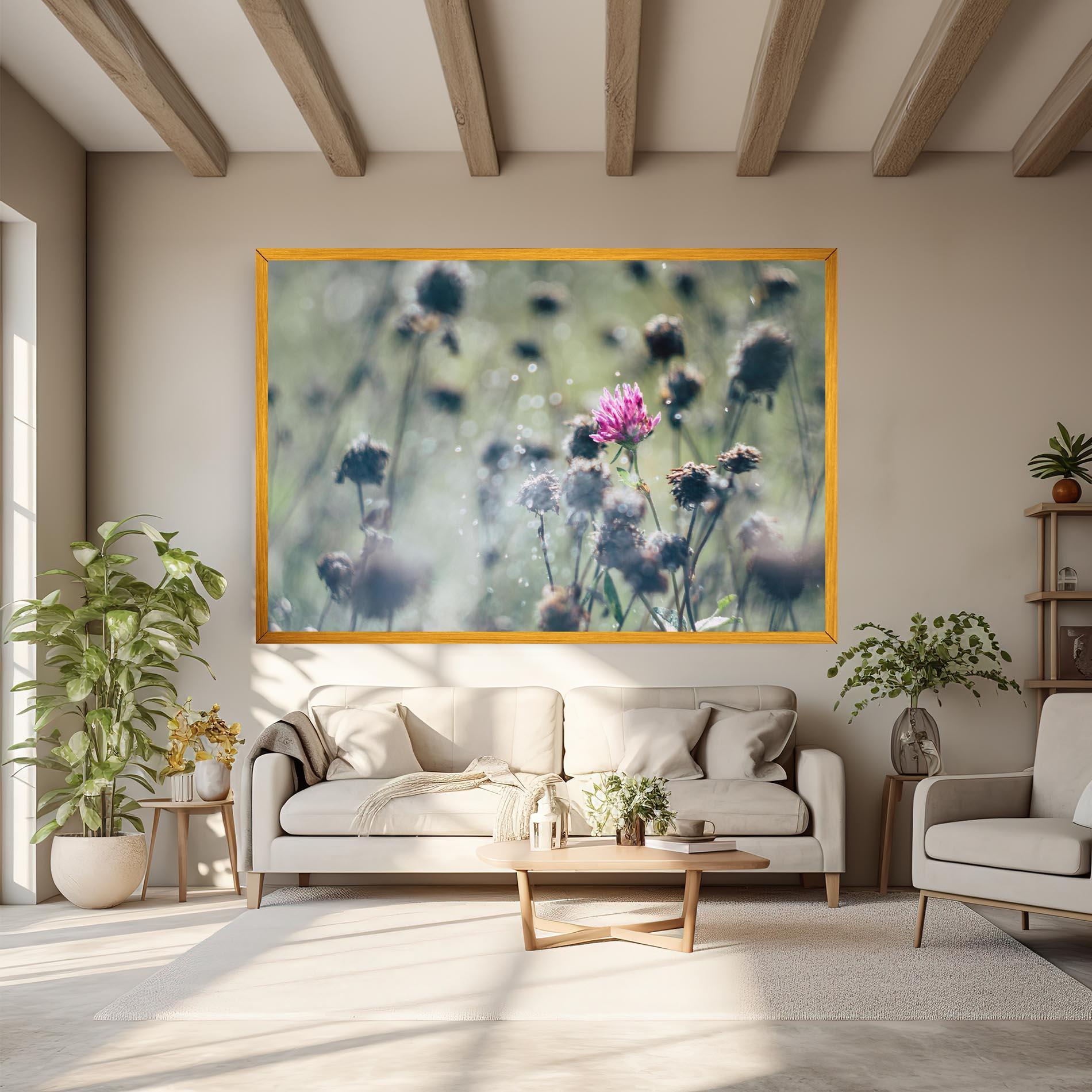 Leinwandbild Dreamy Purple Flower mockup 6