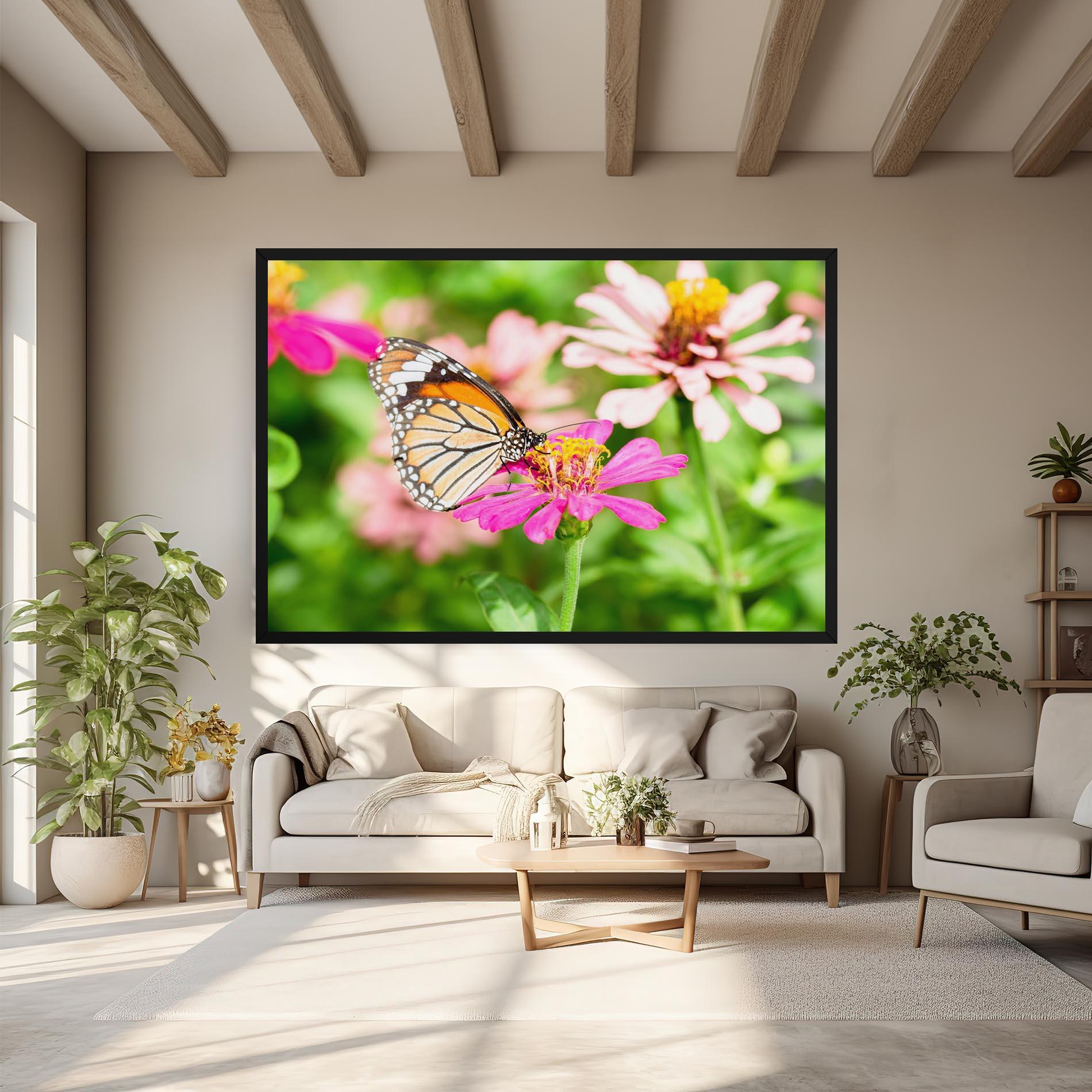 Leinwandbild Daylight Butterfly mockup 6