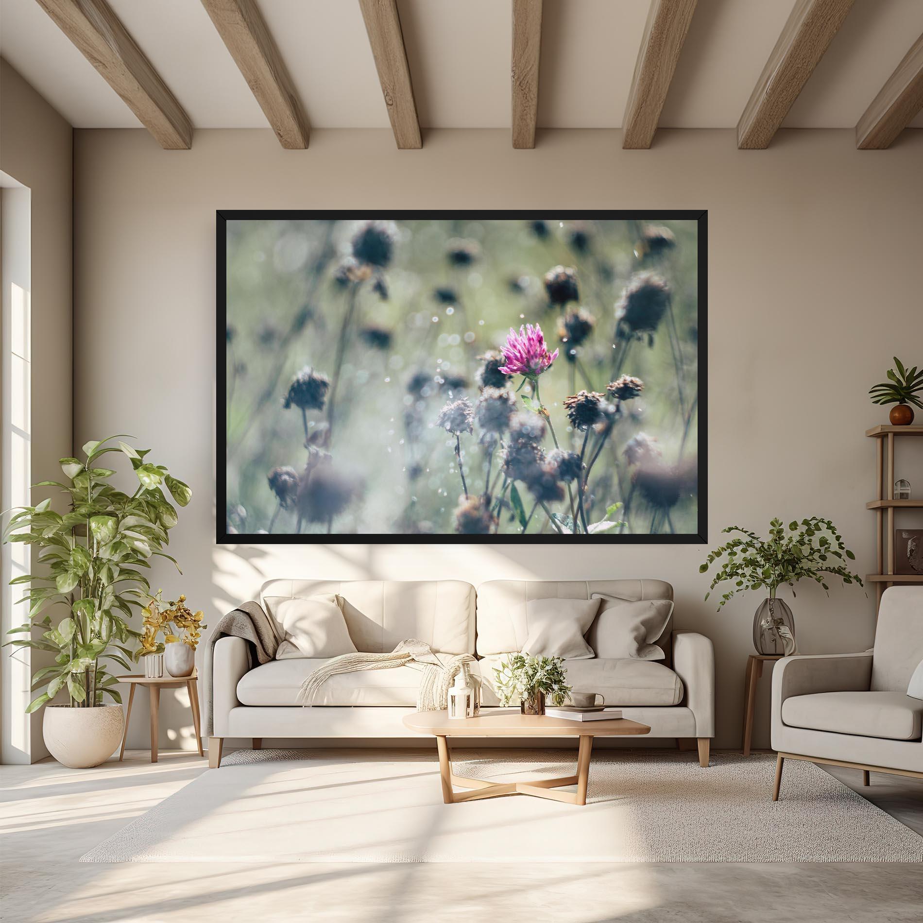 Leinwandbild Dreamy Purple Flower mockup 6