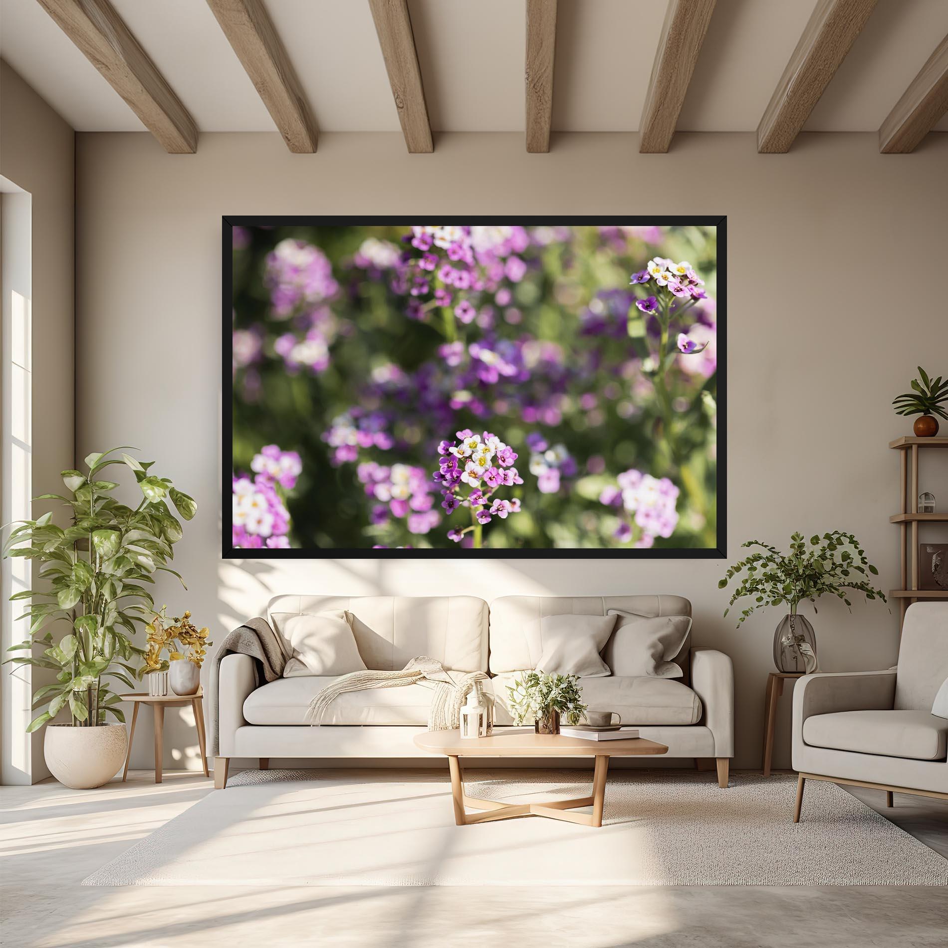 Leinwandbild Wild Purple Field mockup 6