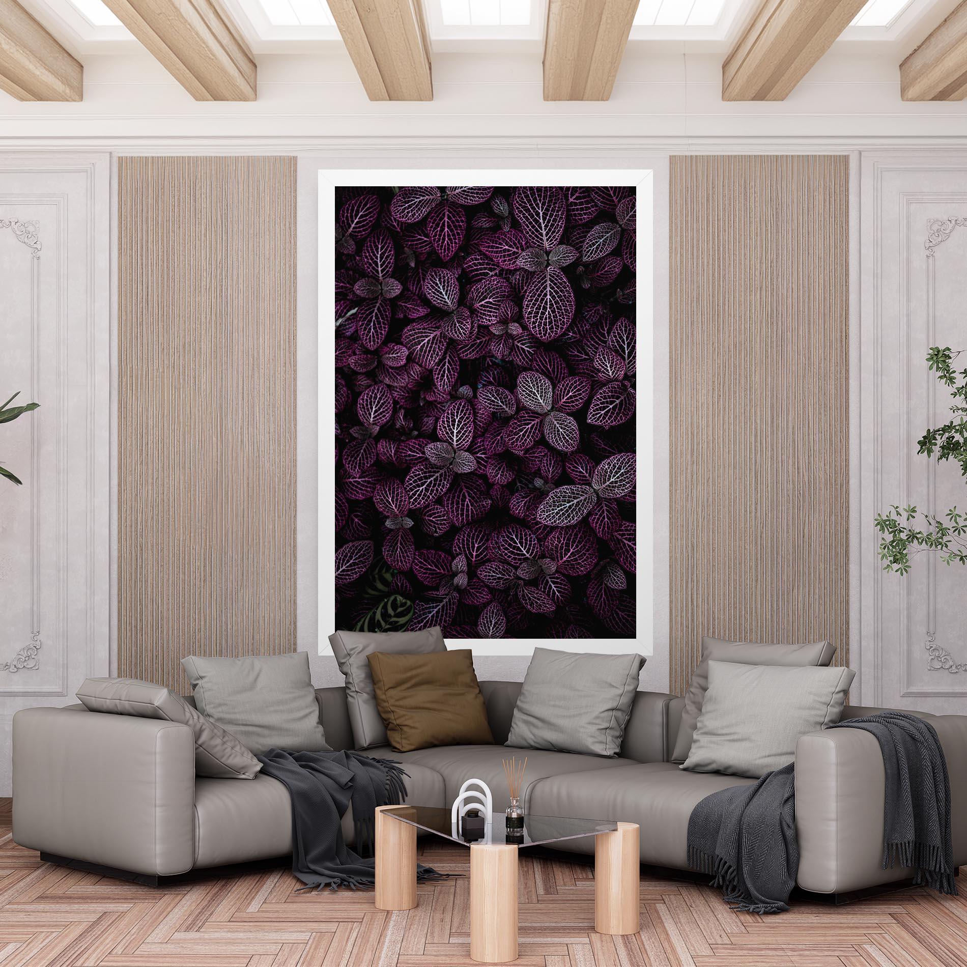 Leinwandbild Purple Leaves mockup 6