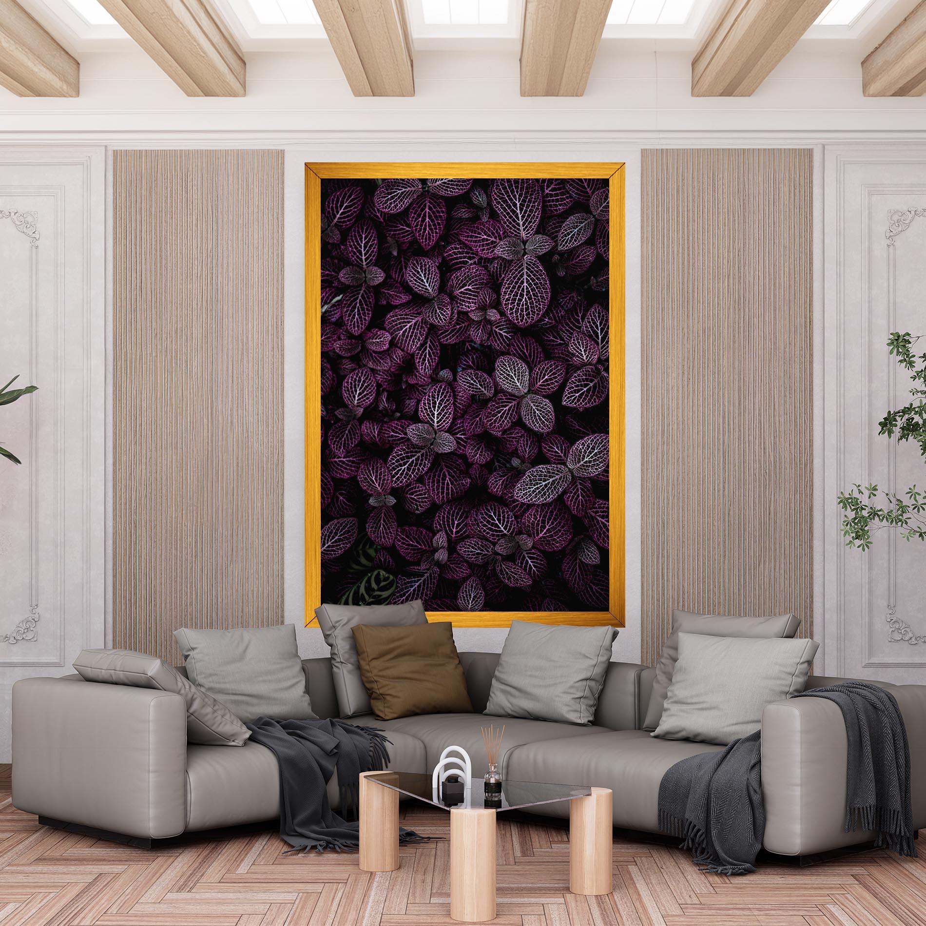 Leinwandbild Purple Leaves mockup 6