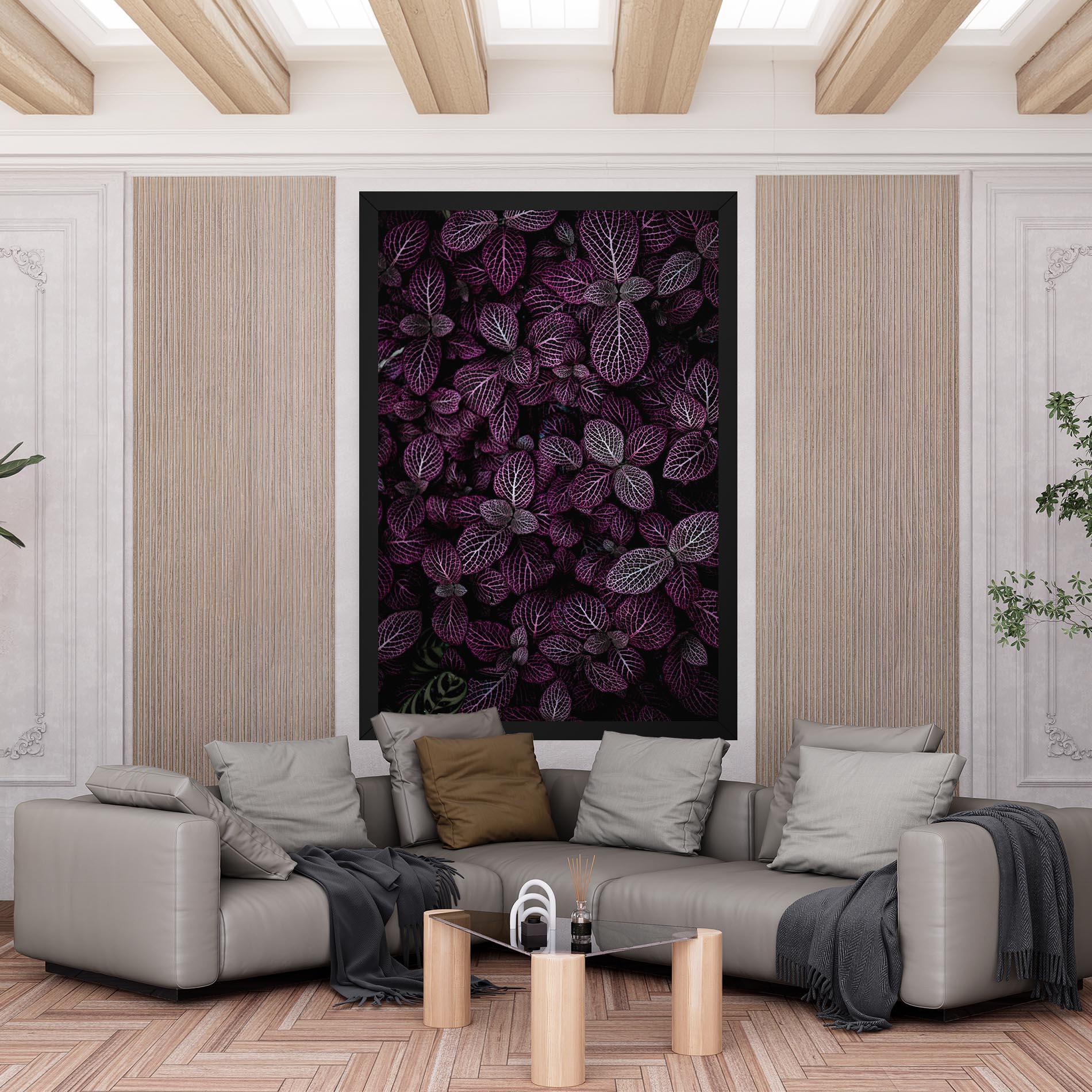 Leinwandbild Purple Leaves mockup 6