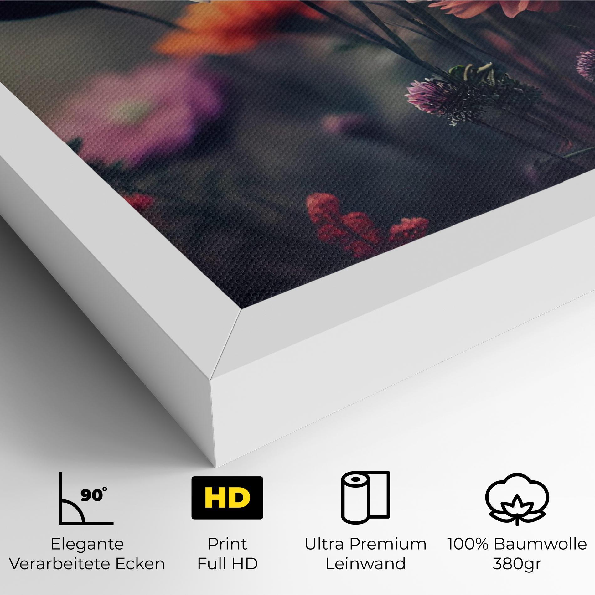 Leinwandbild Beautiful Flower Garden mockup 4