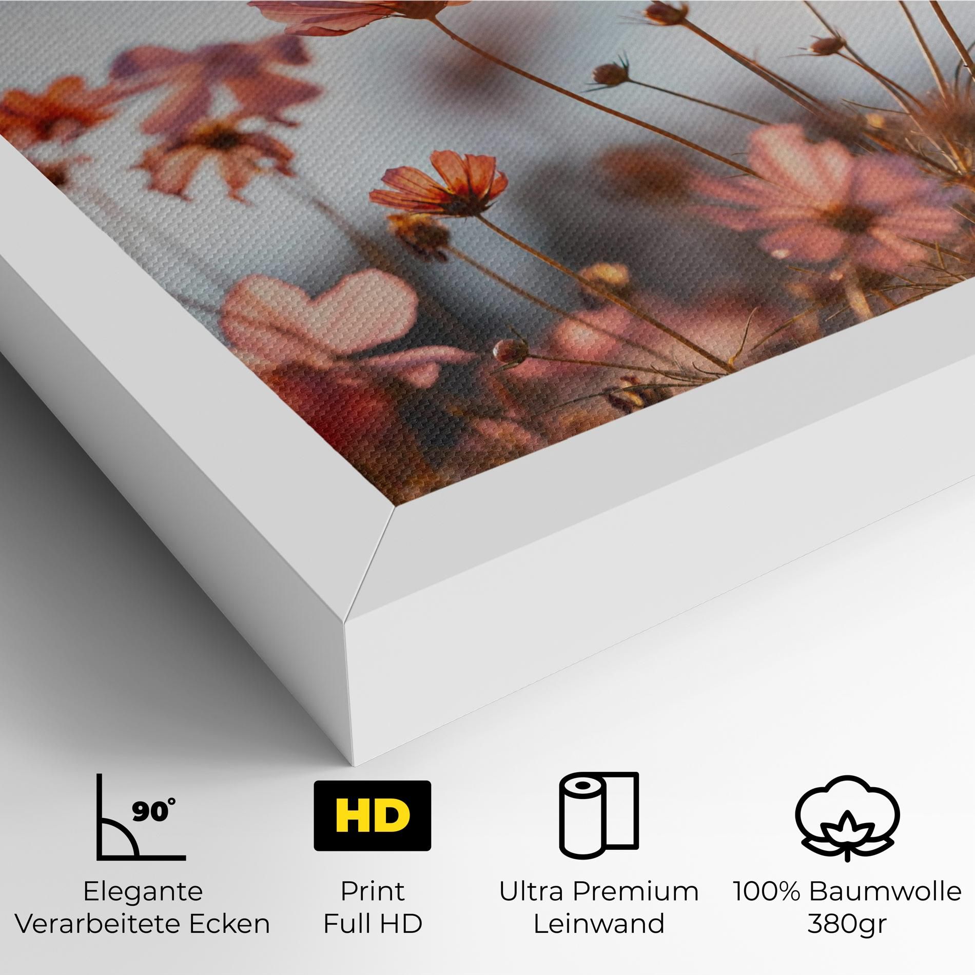 Cosmos Flowers Beautiful mockup 4