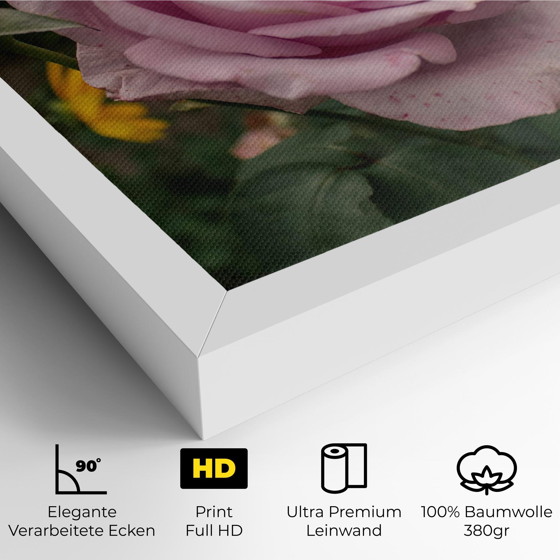 Leinwandbild Garden Pink Rose mockup 4