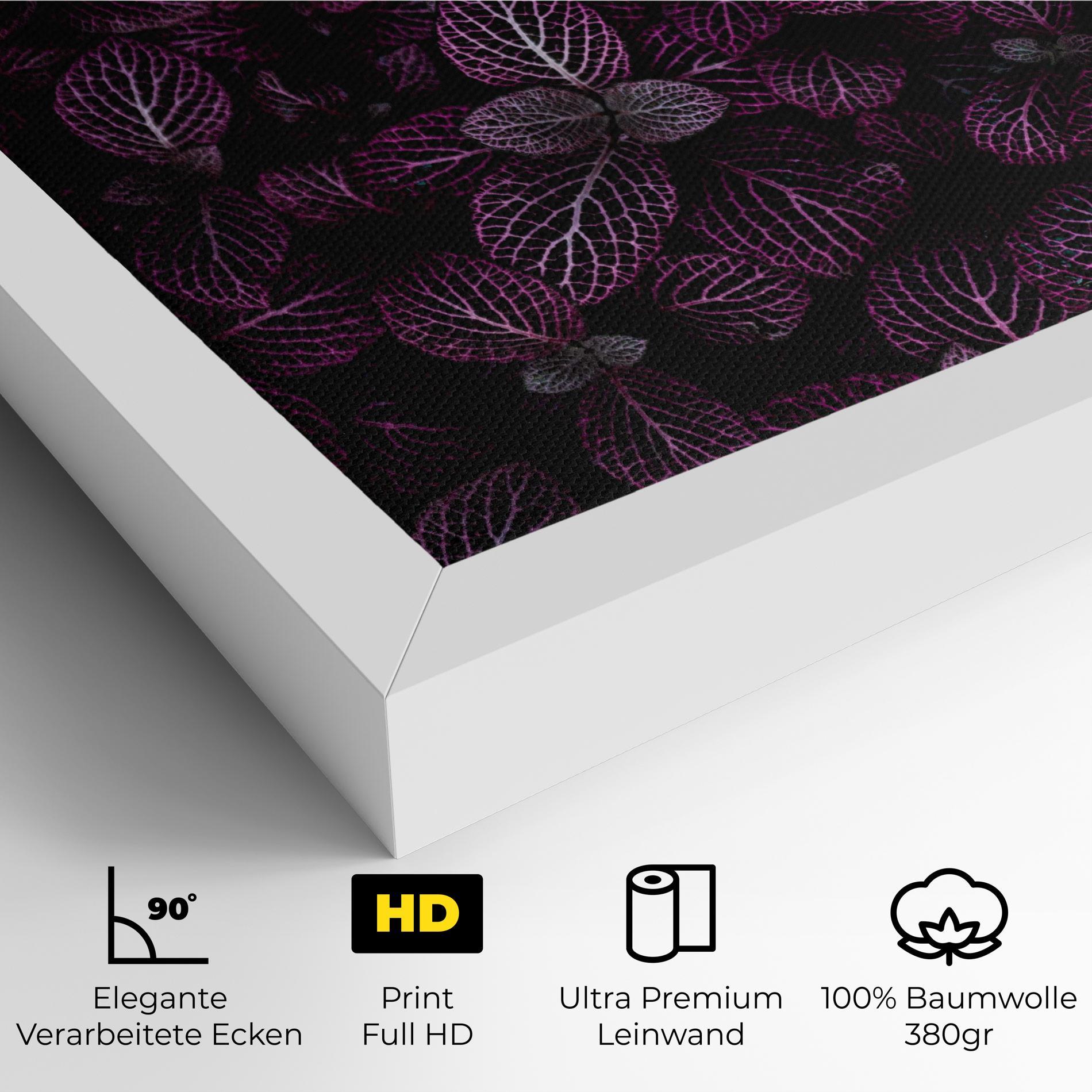 Leinwandbild Purple Leaves mockup 4