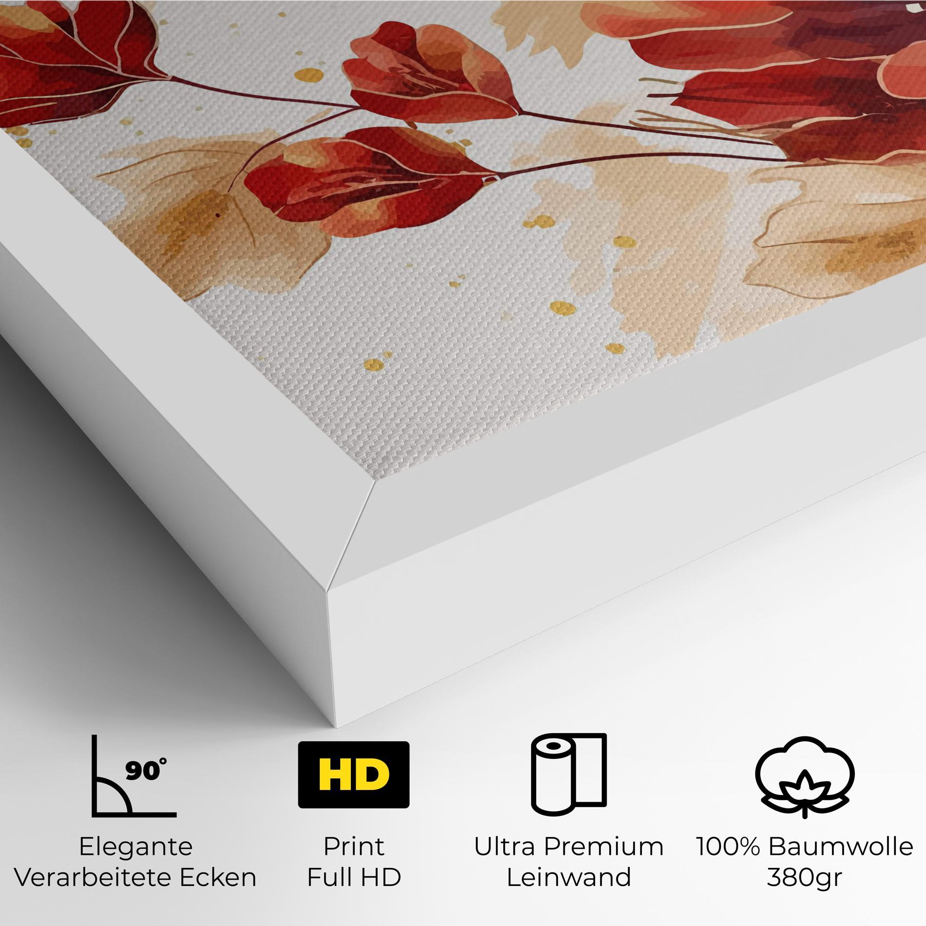 Leinwandbild Red Wild Gold mockup 4
