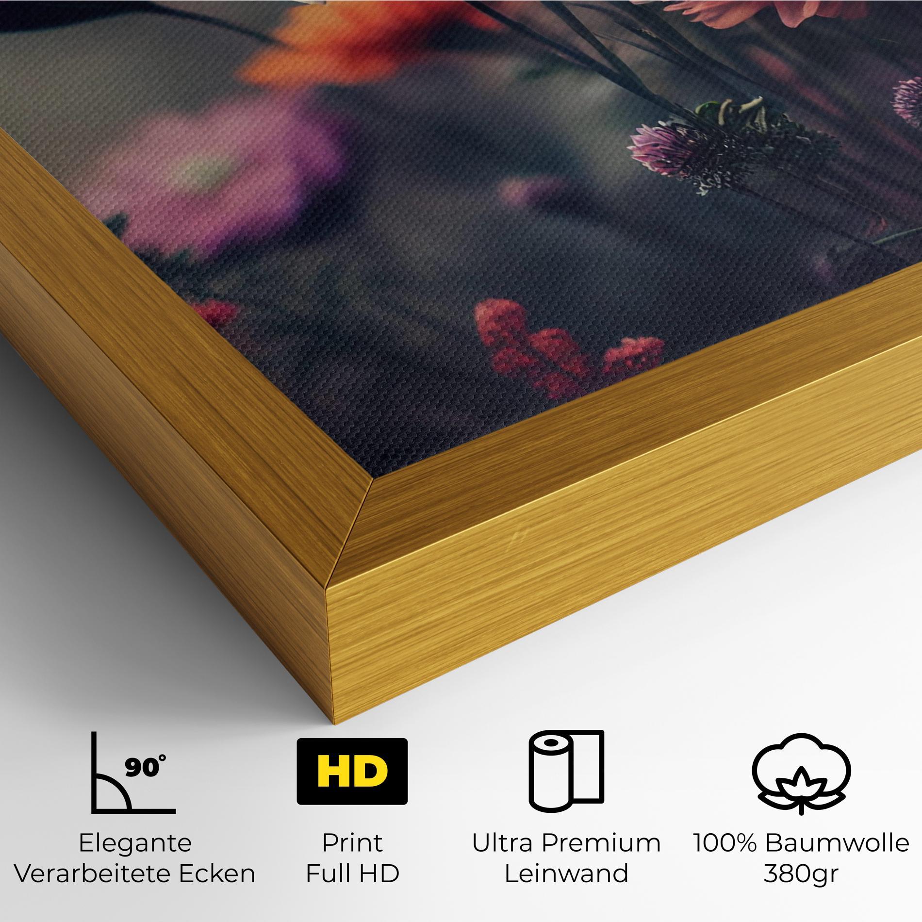 Leinwandbild Beautiful Flower Garden mockup 4