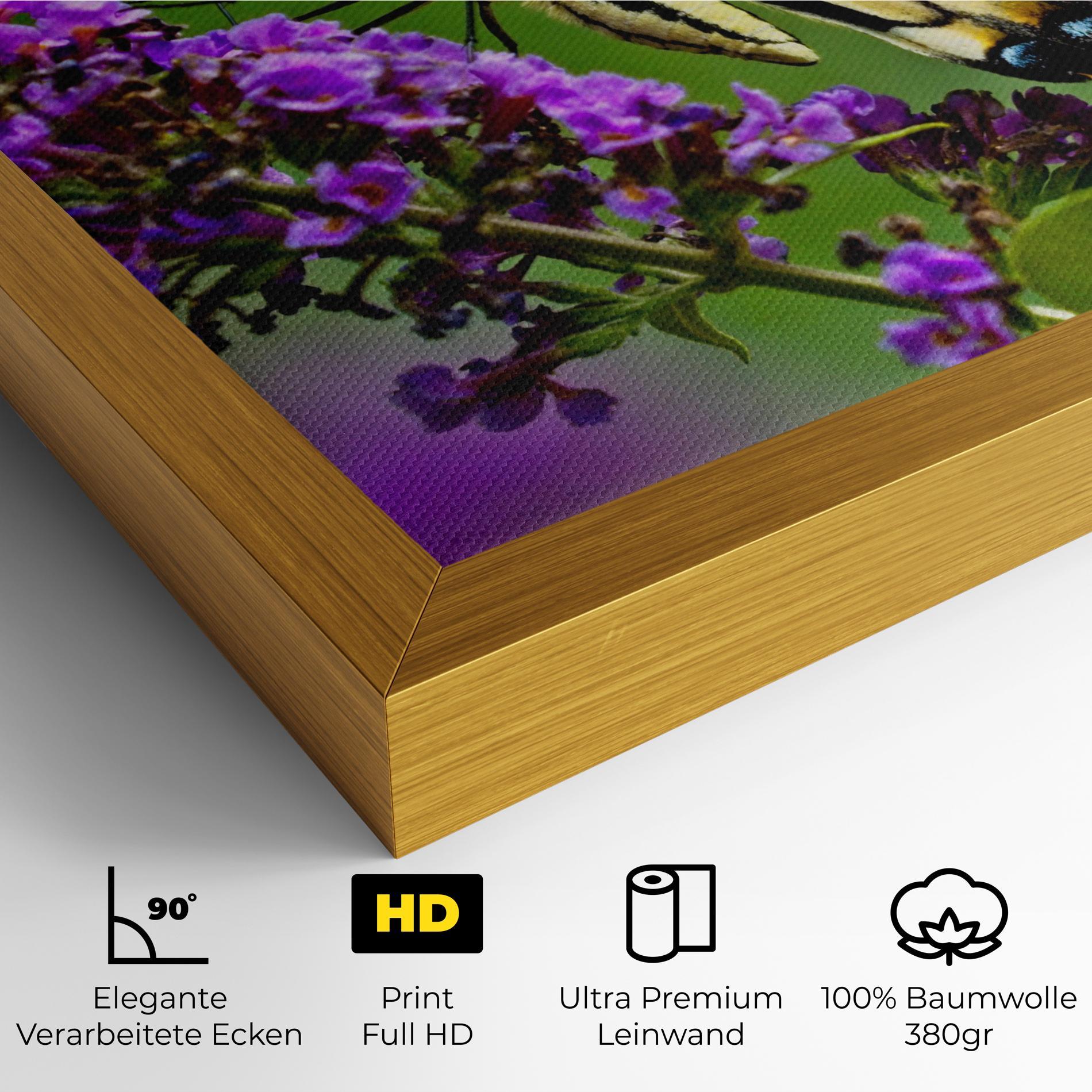 Leinwandbild Cream Wild Butterfly mockup 4