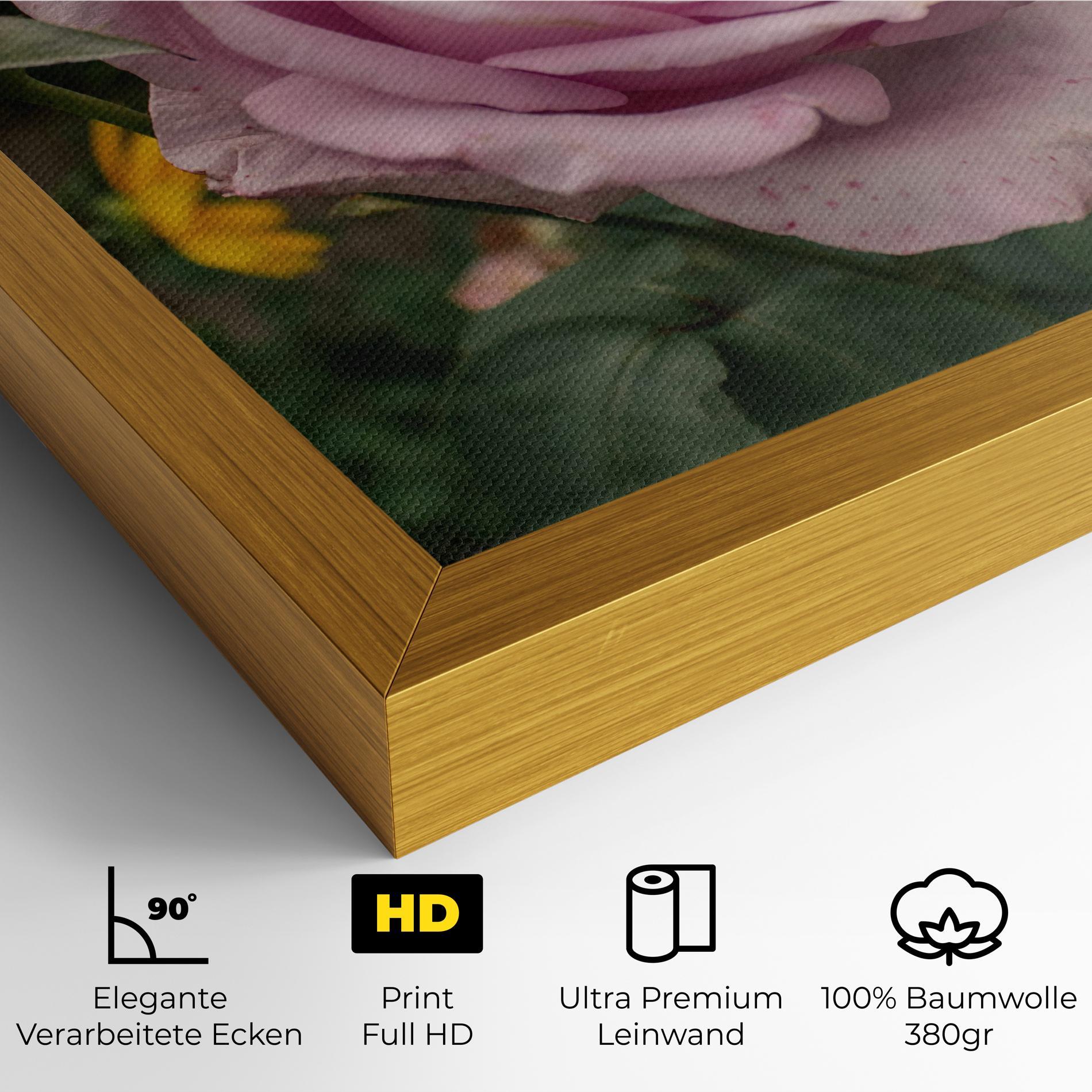 Leinwandbild Garden Pink Rose mockup 4