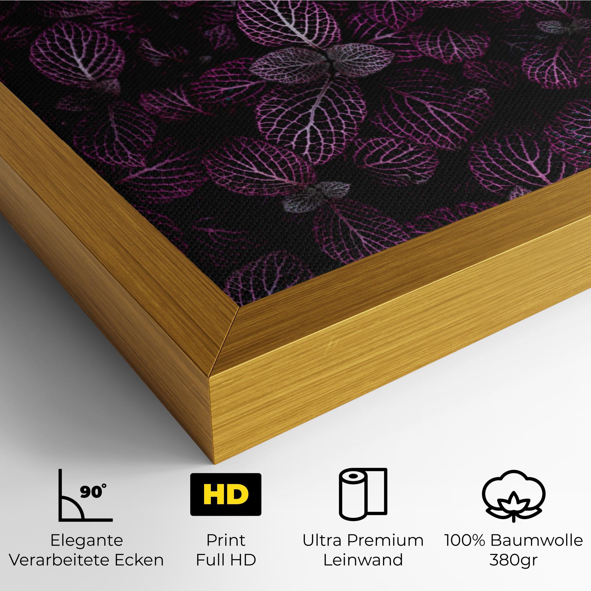 Leinwandbild Purple Leaves mockup 4