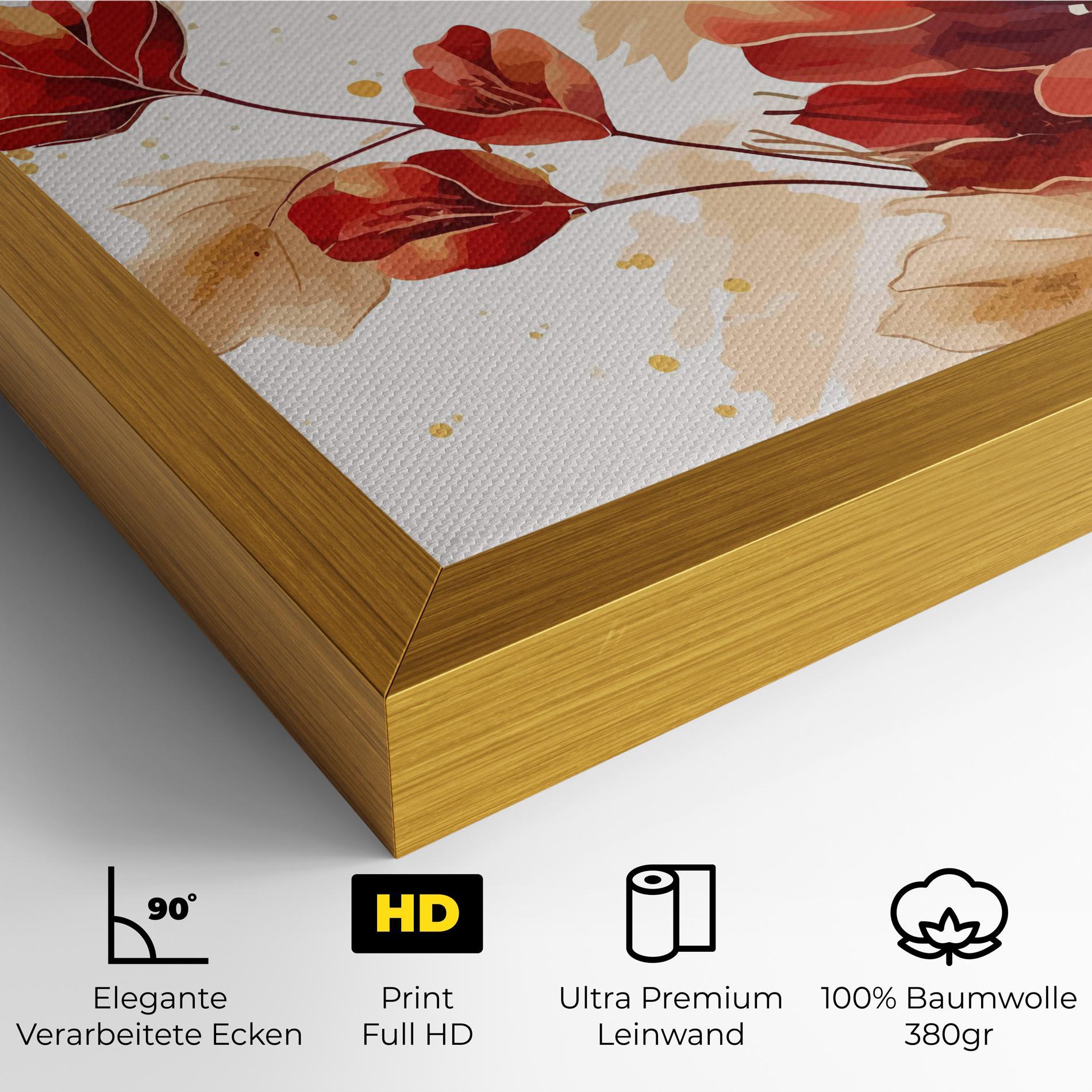Leinwandbild Red Wild Gold mockup 4