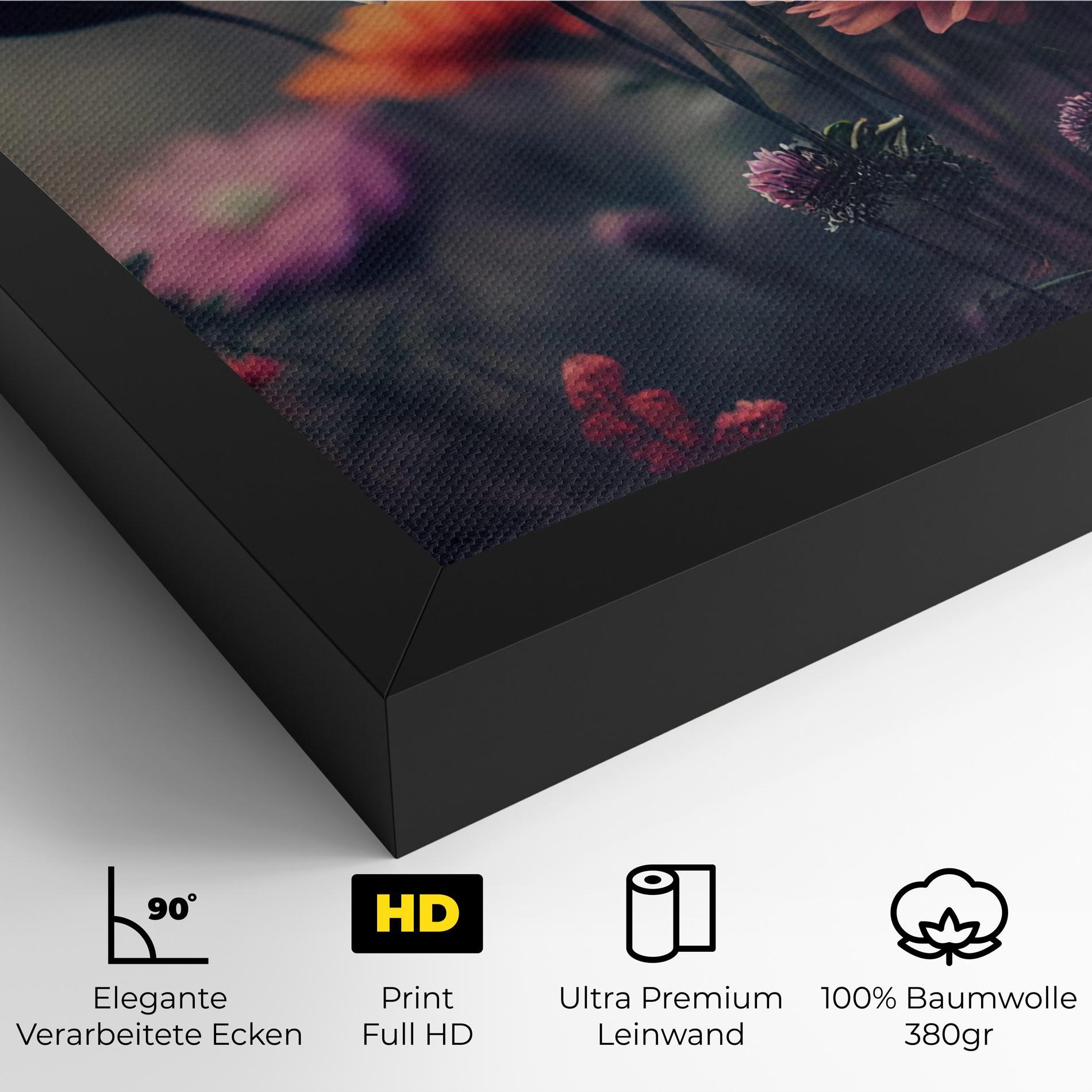 Leinwandbild Beautiful Flower Garden mockup 4