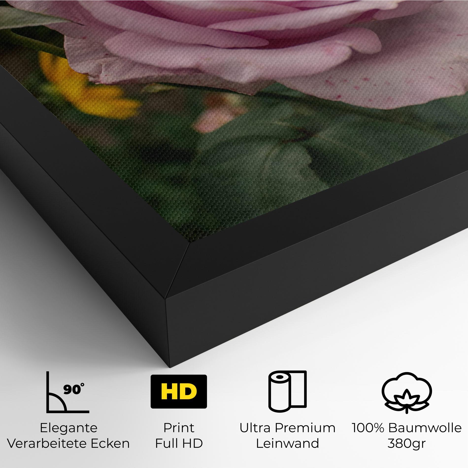 Leinwandbild Garden Pink Rose mockup 4