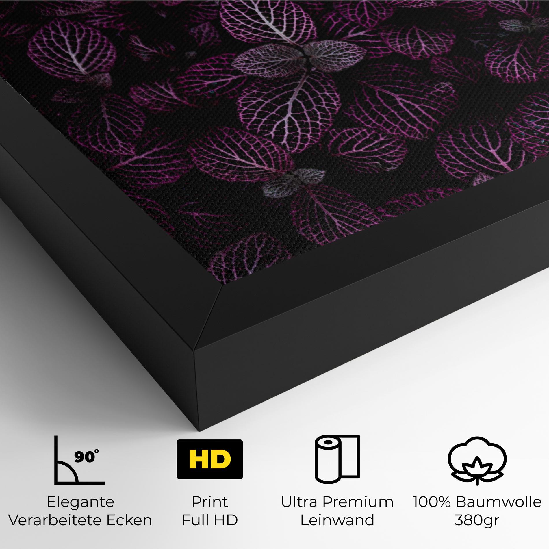 Leinwandbild Purple Leaves mockup 4
