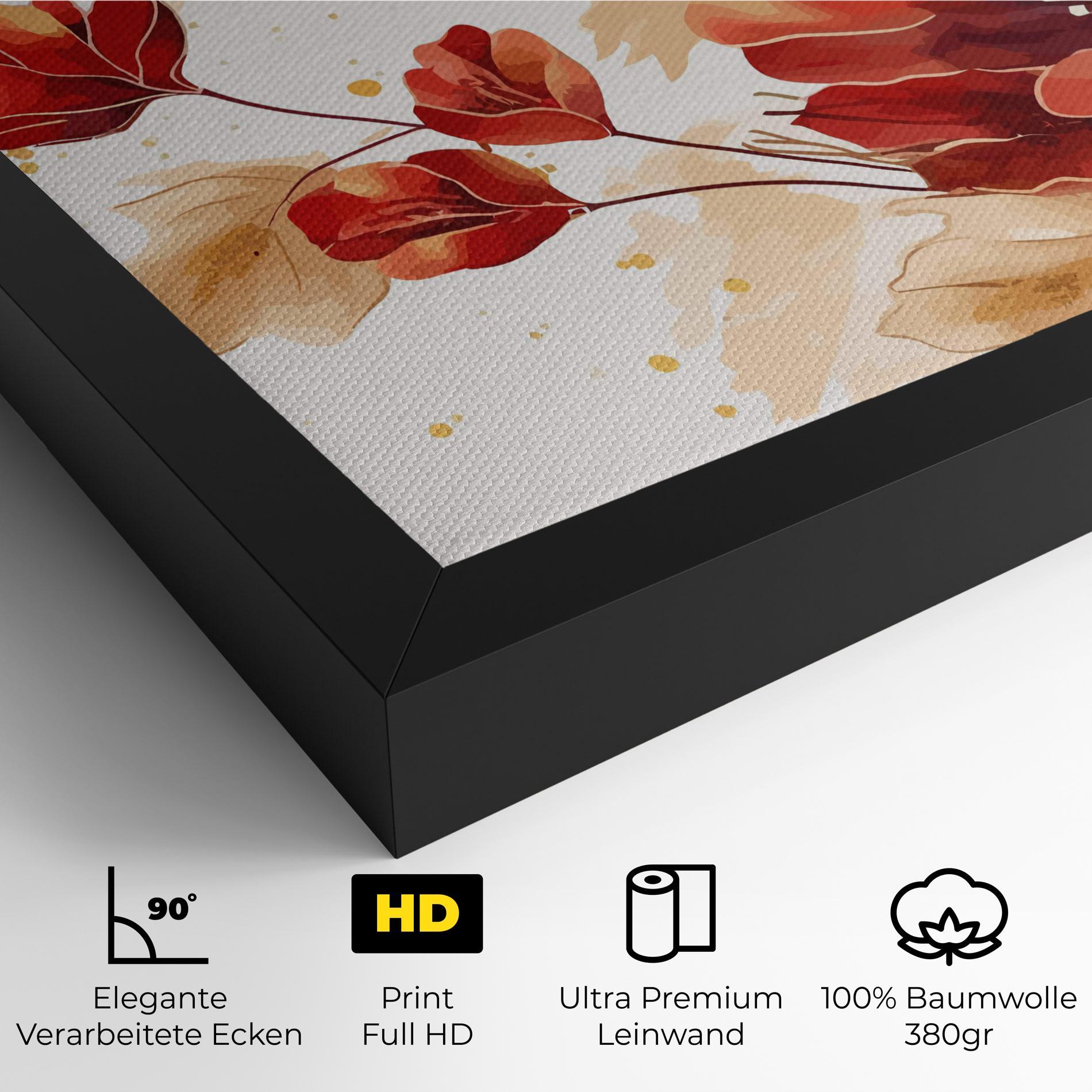 Leinwandbild Red Wild Gold mockup 4
