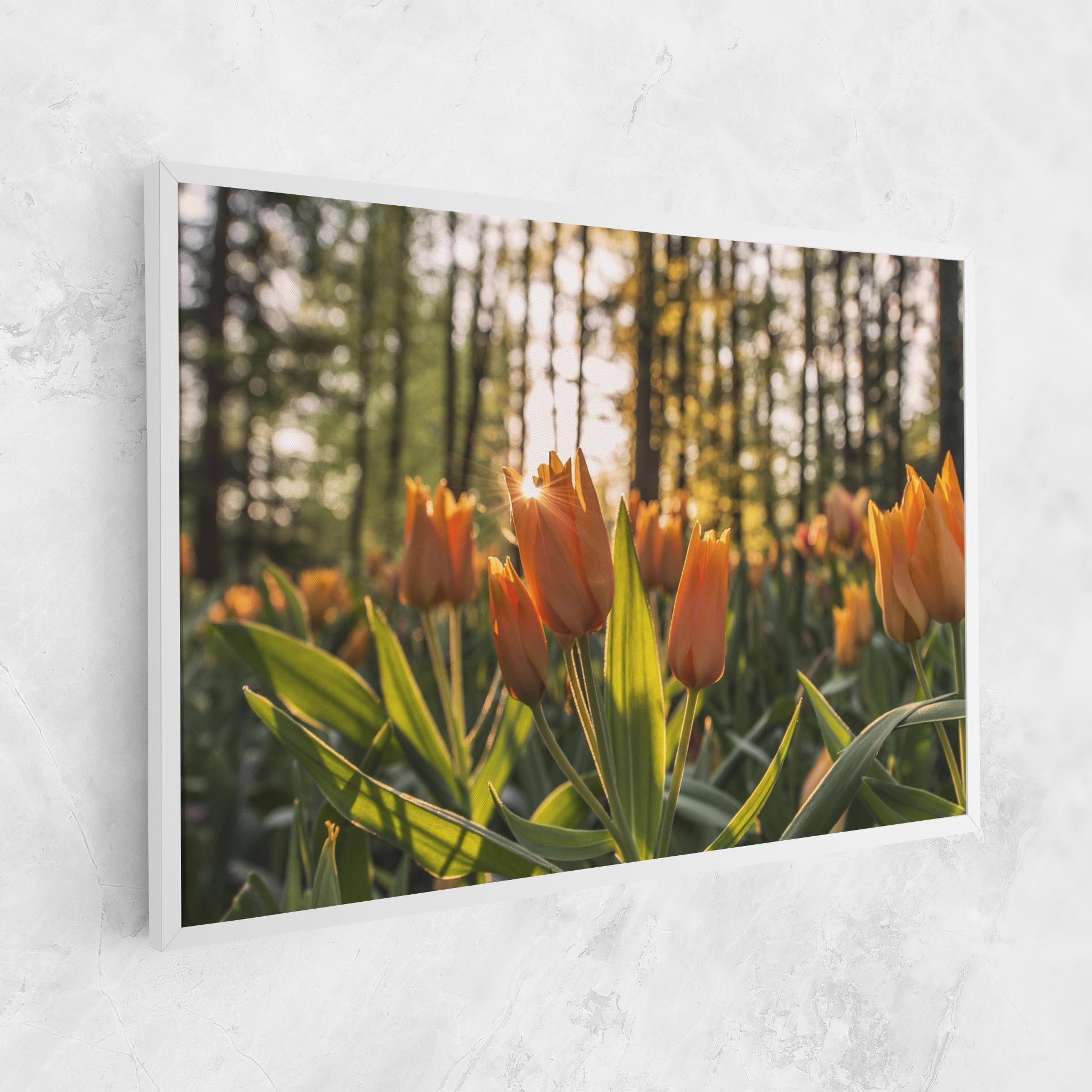 Leinwandbild Forest Tulips mockup 1