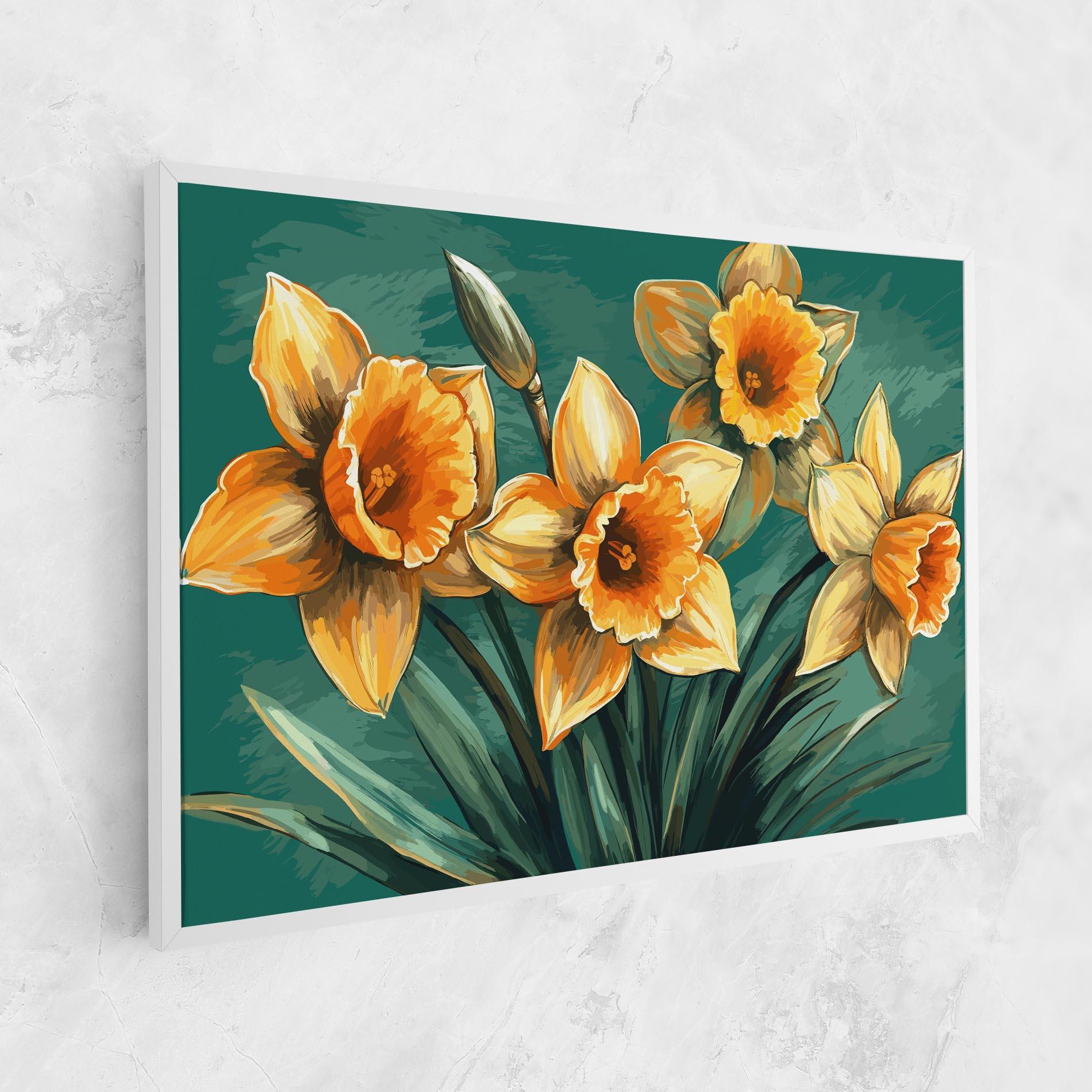 Leinwandbild Yellow Wild Flower mockup 1