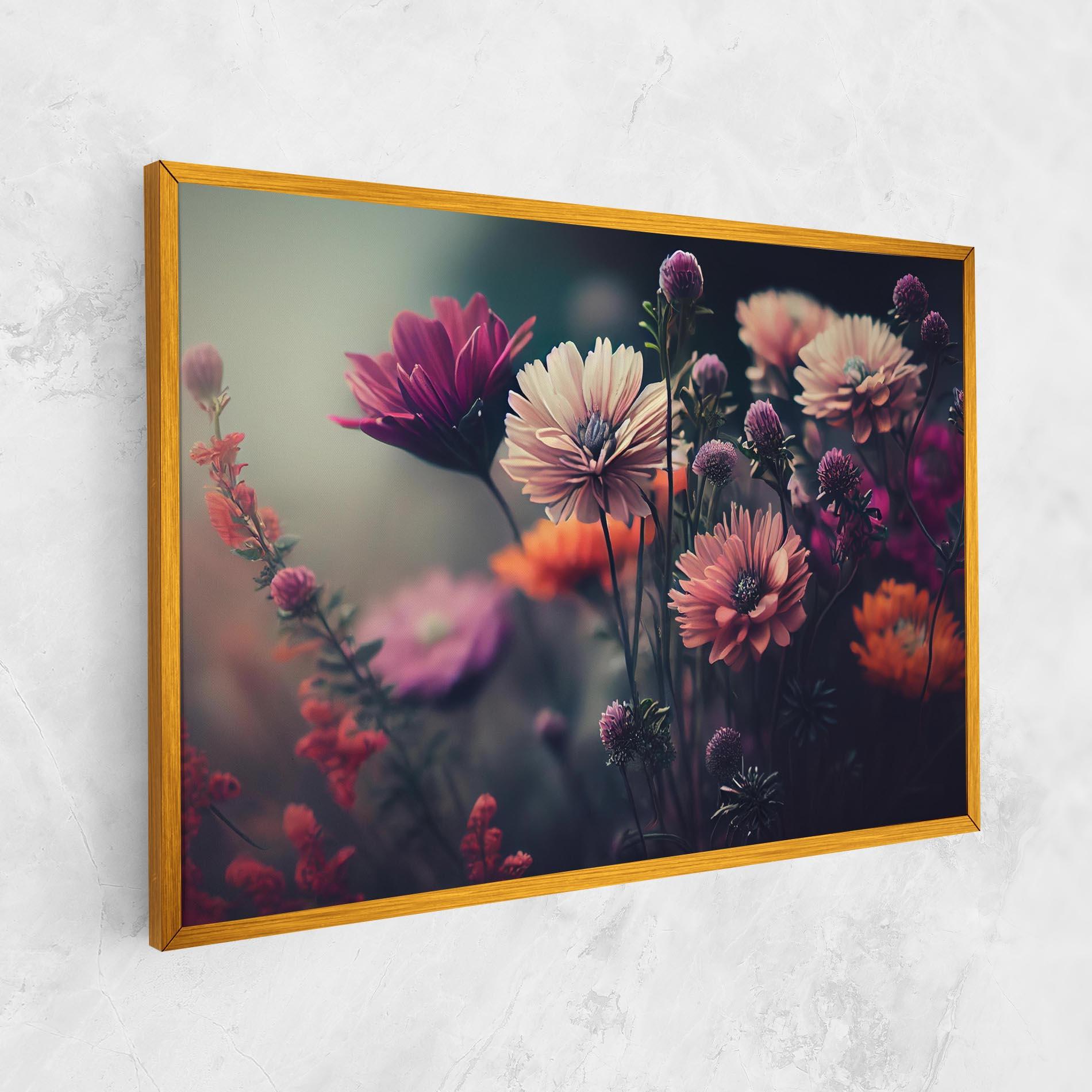 Leinwandbild Beautiful Flower Garden mockup 1